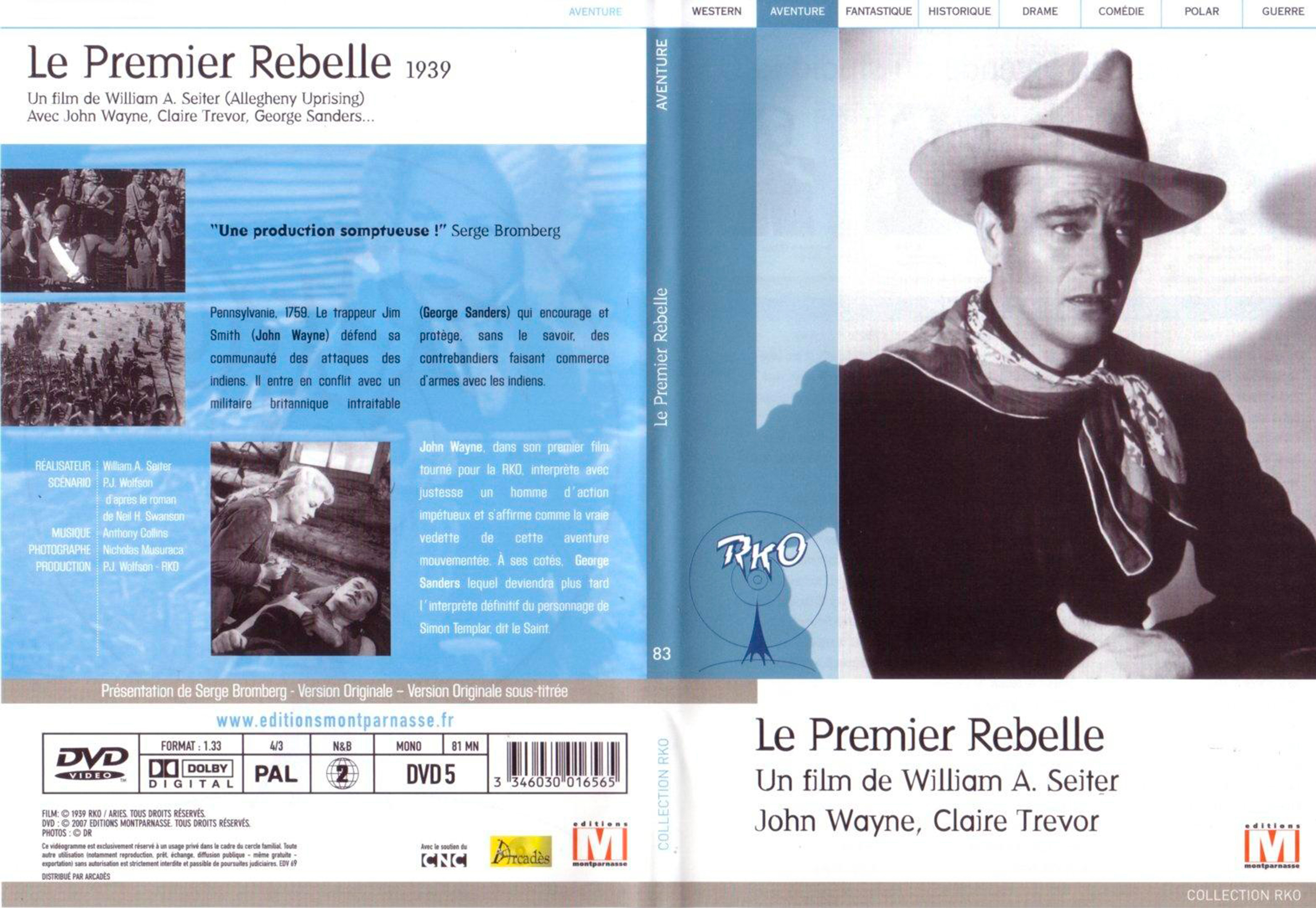 Jaquette DVD Le premier rebelle v2