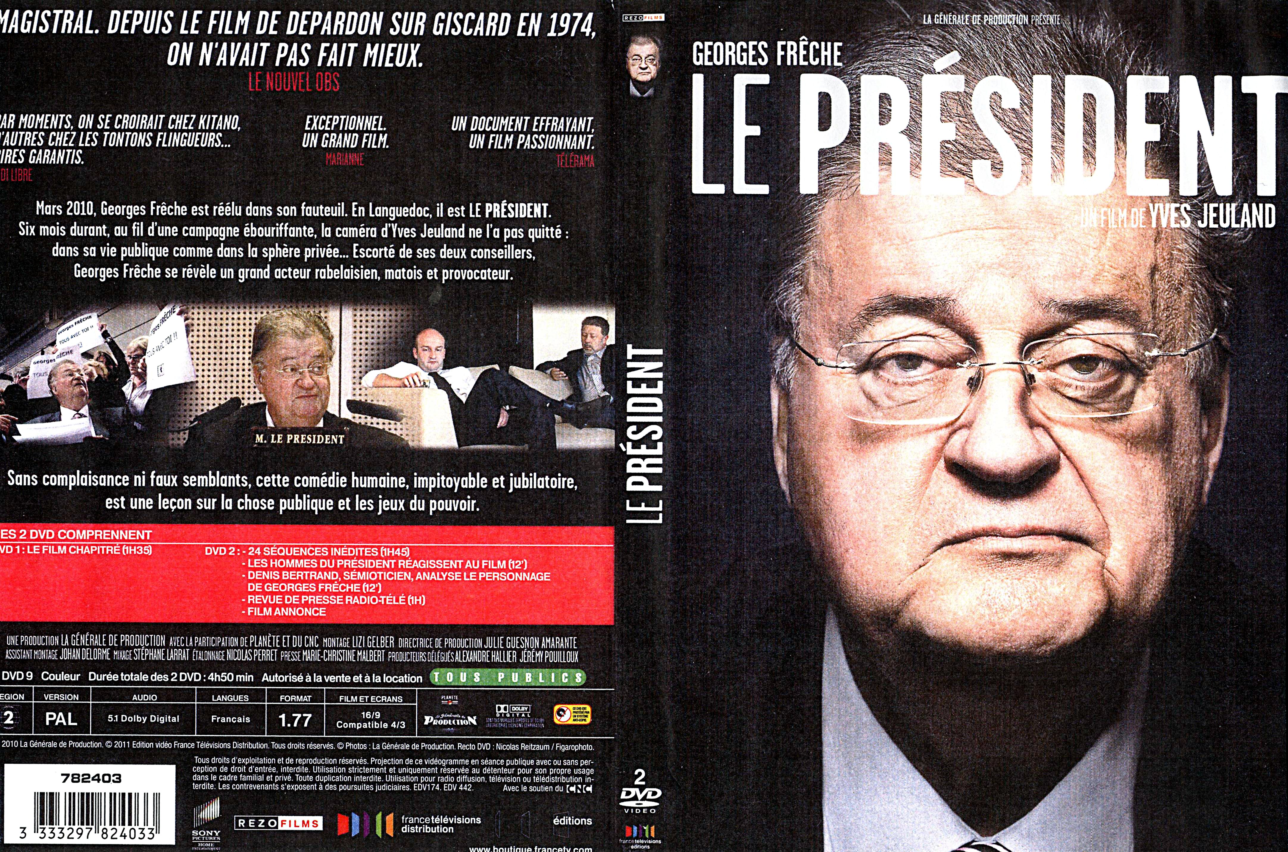 Jaquette DVD Le president (2010)