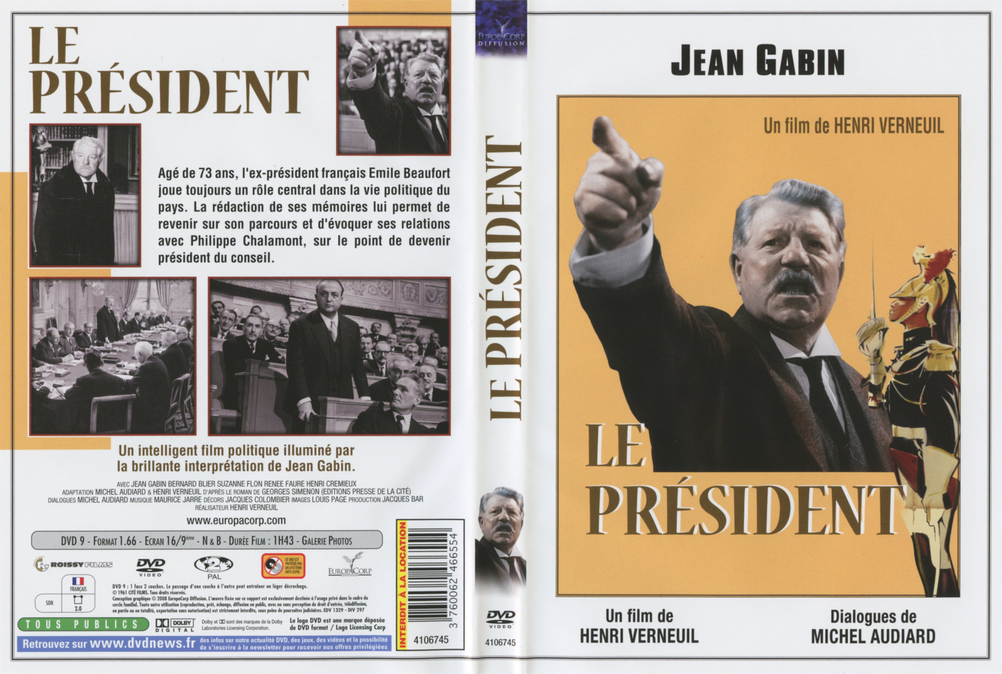 Jaquette DVD Le prsident v3