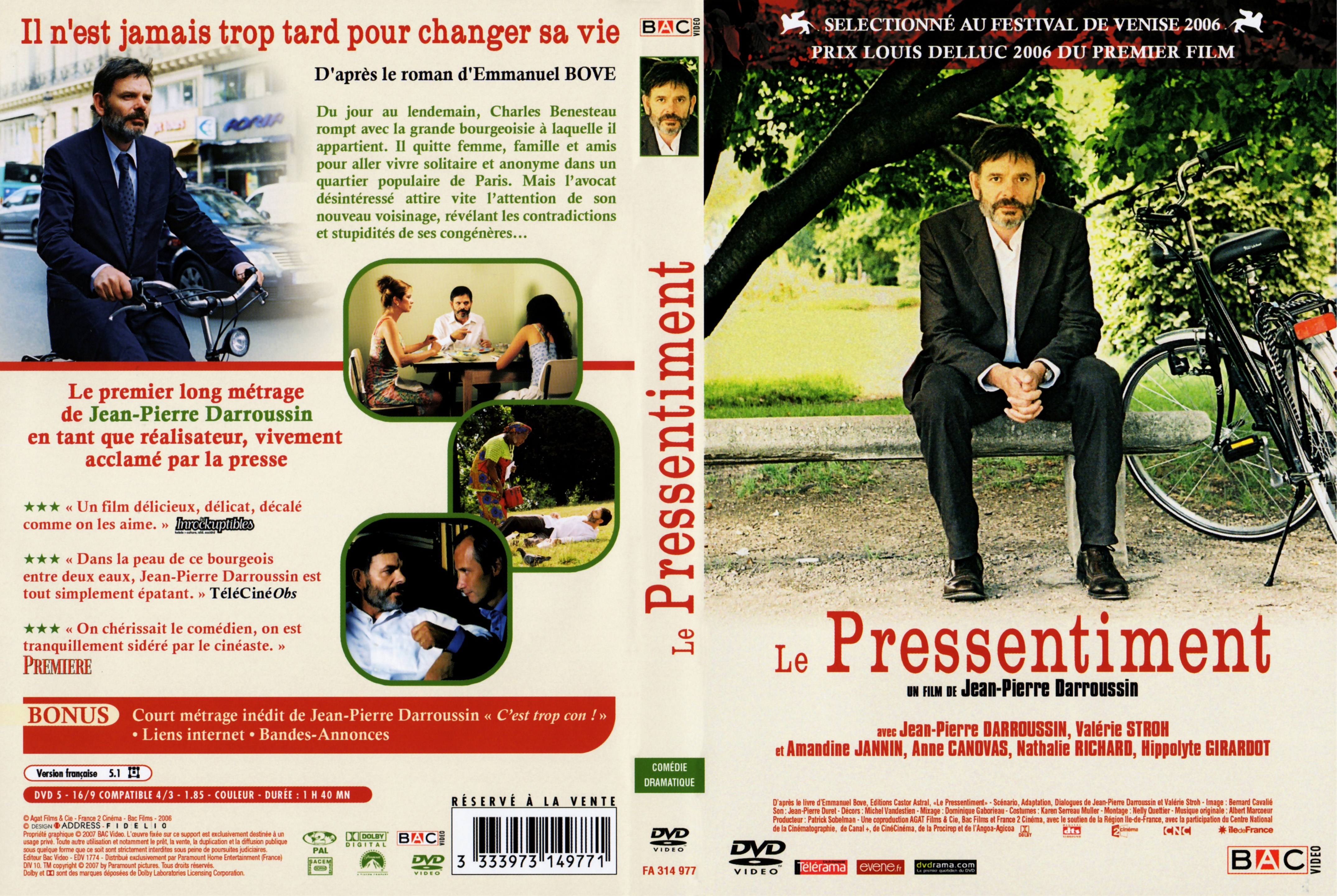 Jaquette DVD Le pressentiment