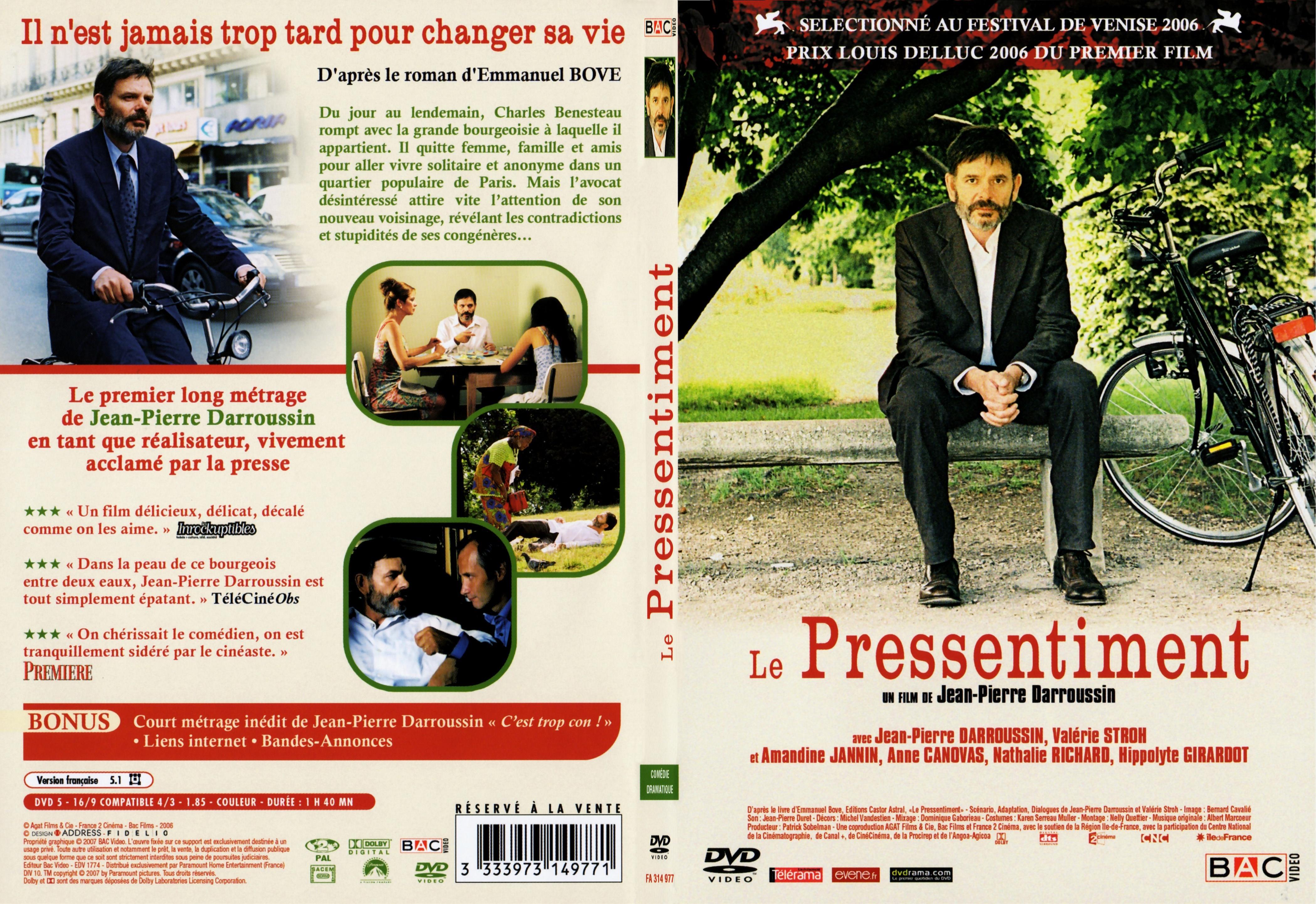 Jaquette DVD Le pressentiment - SLIM