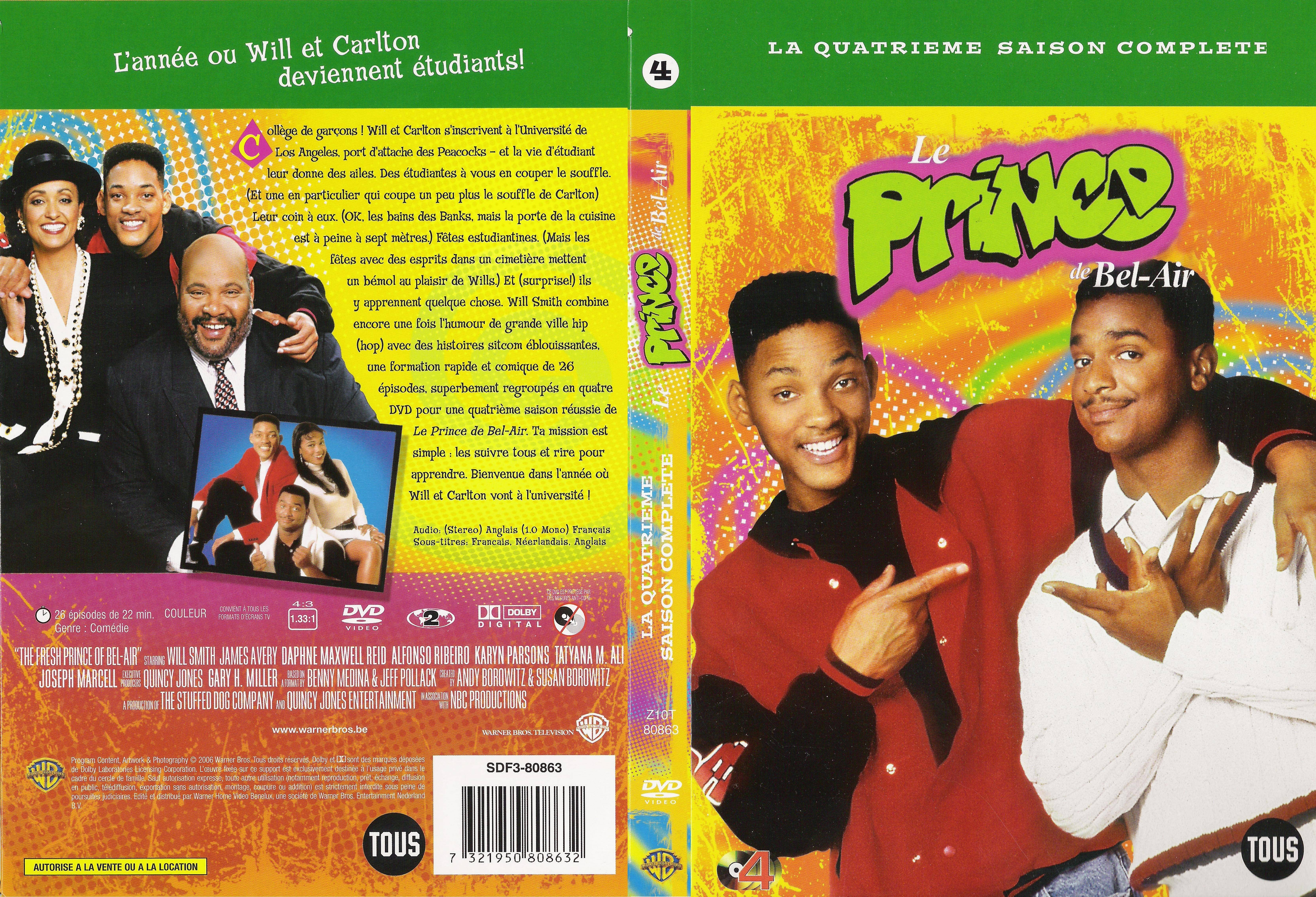 Jaquette DVD Le prince de Bel Air Saison 4 COFFRET
