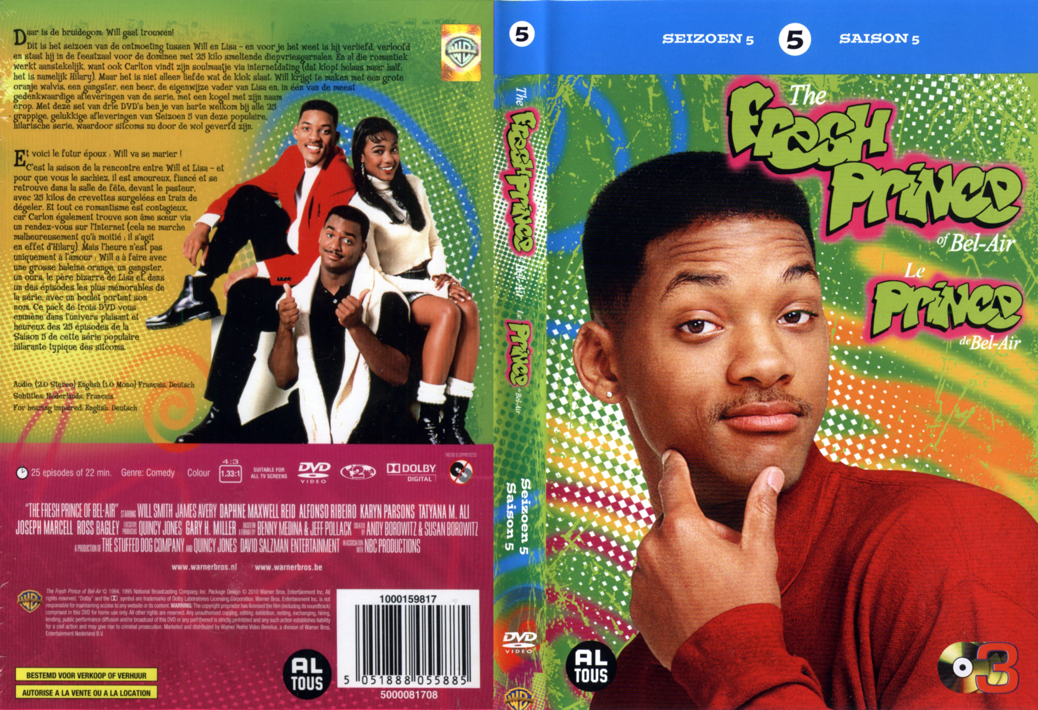 Jaquette DVD Le prince de Bel Air Saison 5 COFFRET