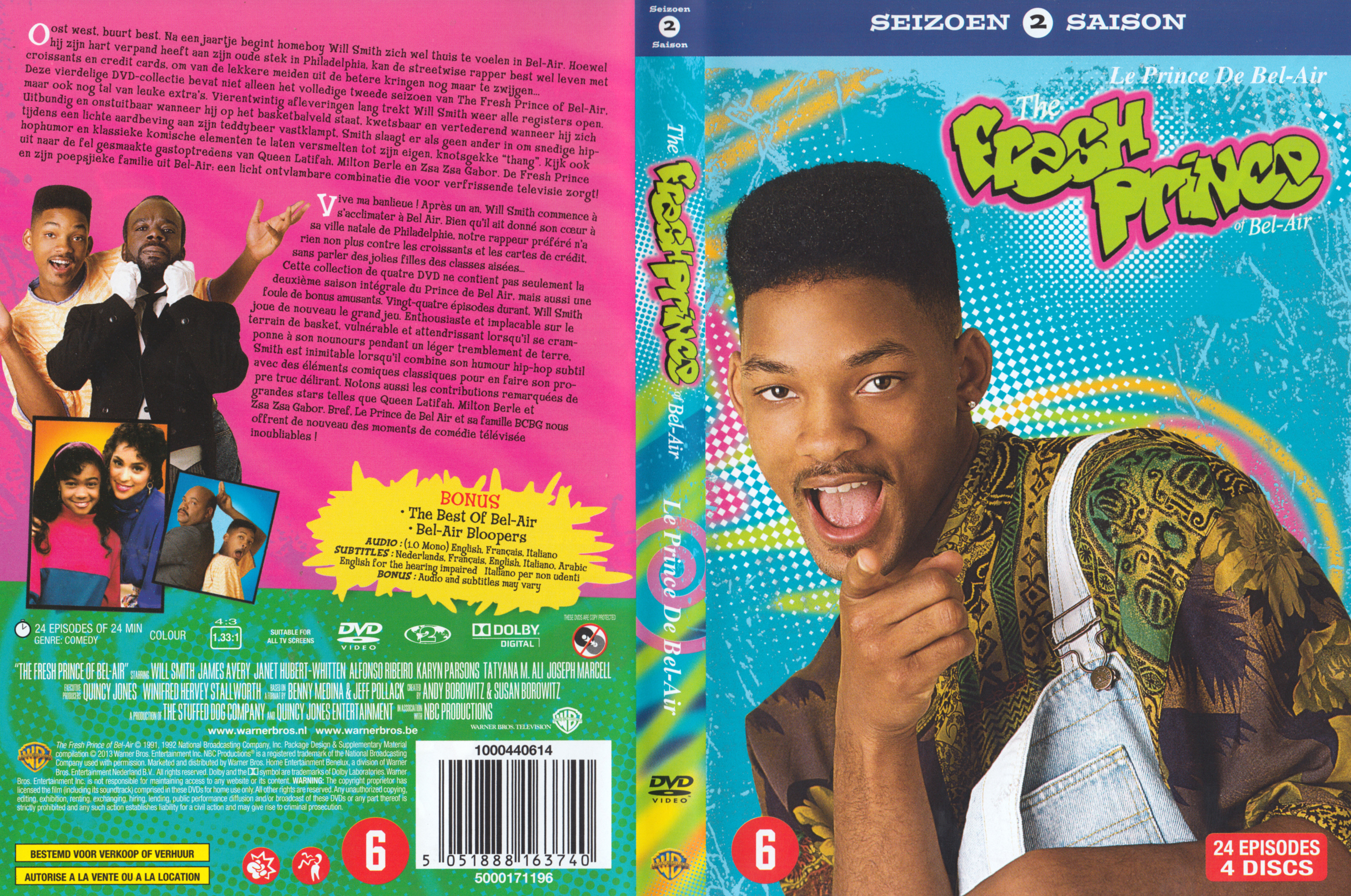 Jaquette DVD Le prince de Bel Air saison 2