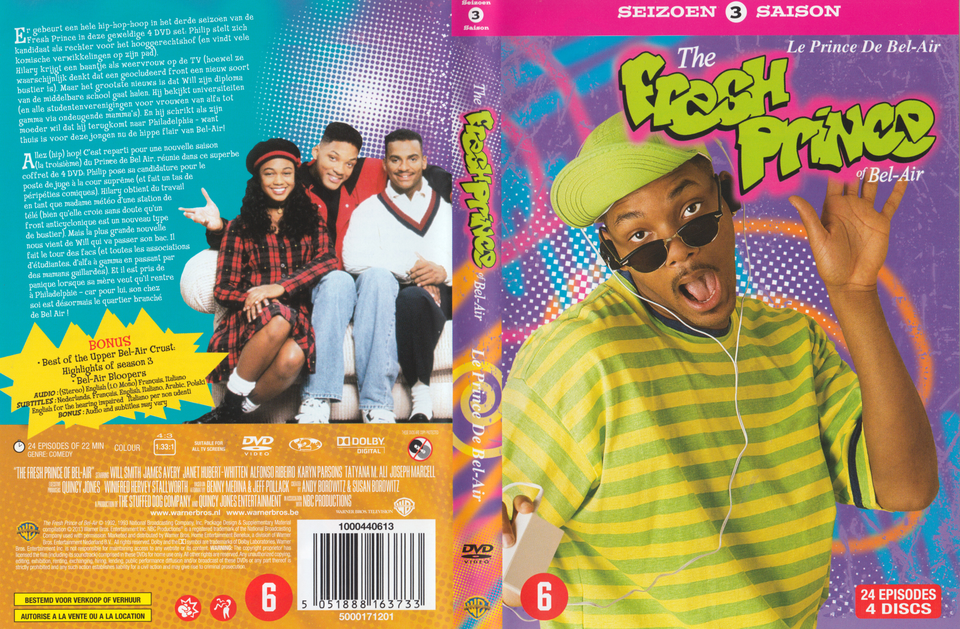 Jaquette DVD Le prince de Bel Air saison 3