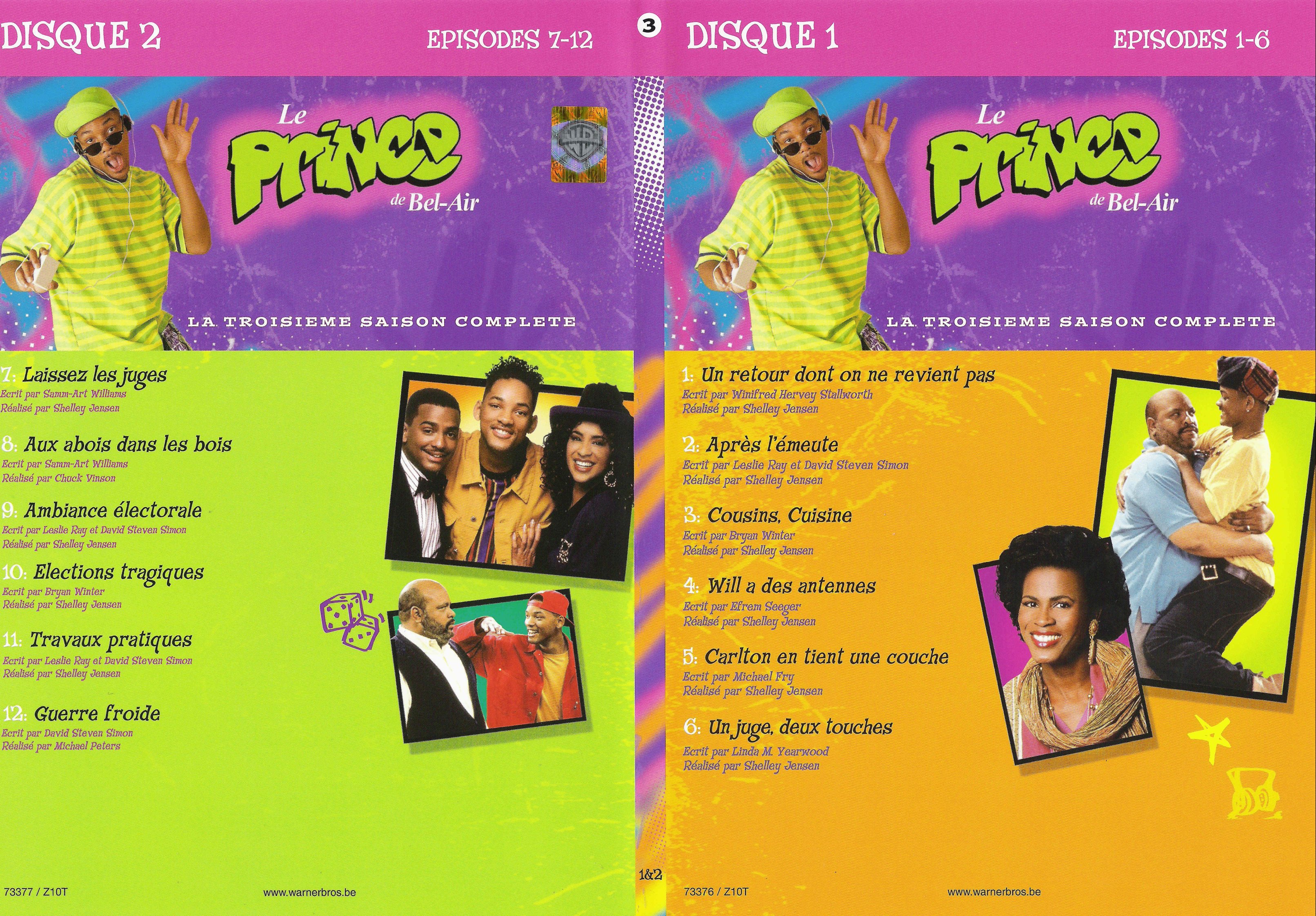 Jaquette DVD Le prince de Bel Air saison 3 vol 1
