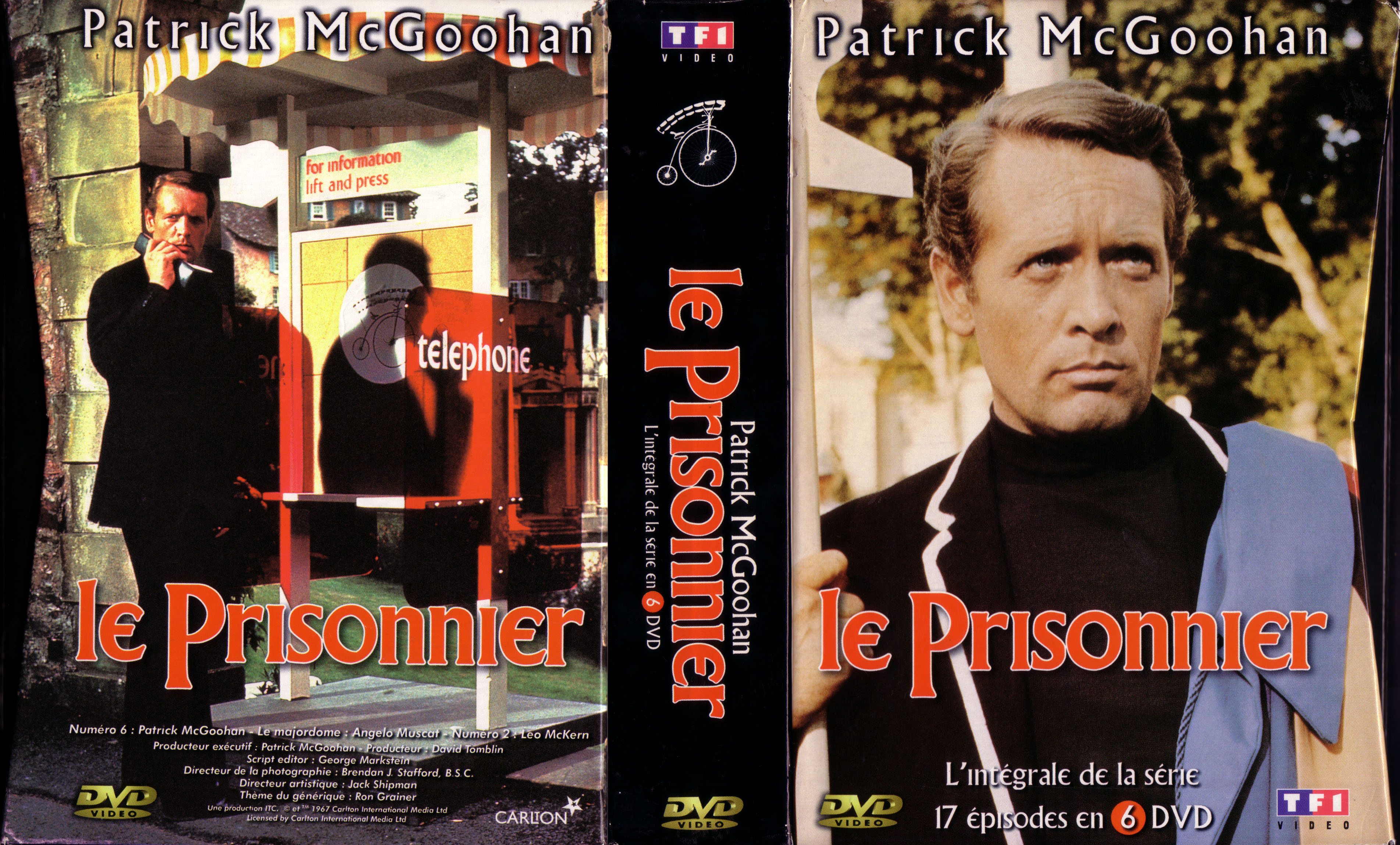 Jaquette DVD Le prisonnier COFFRET