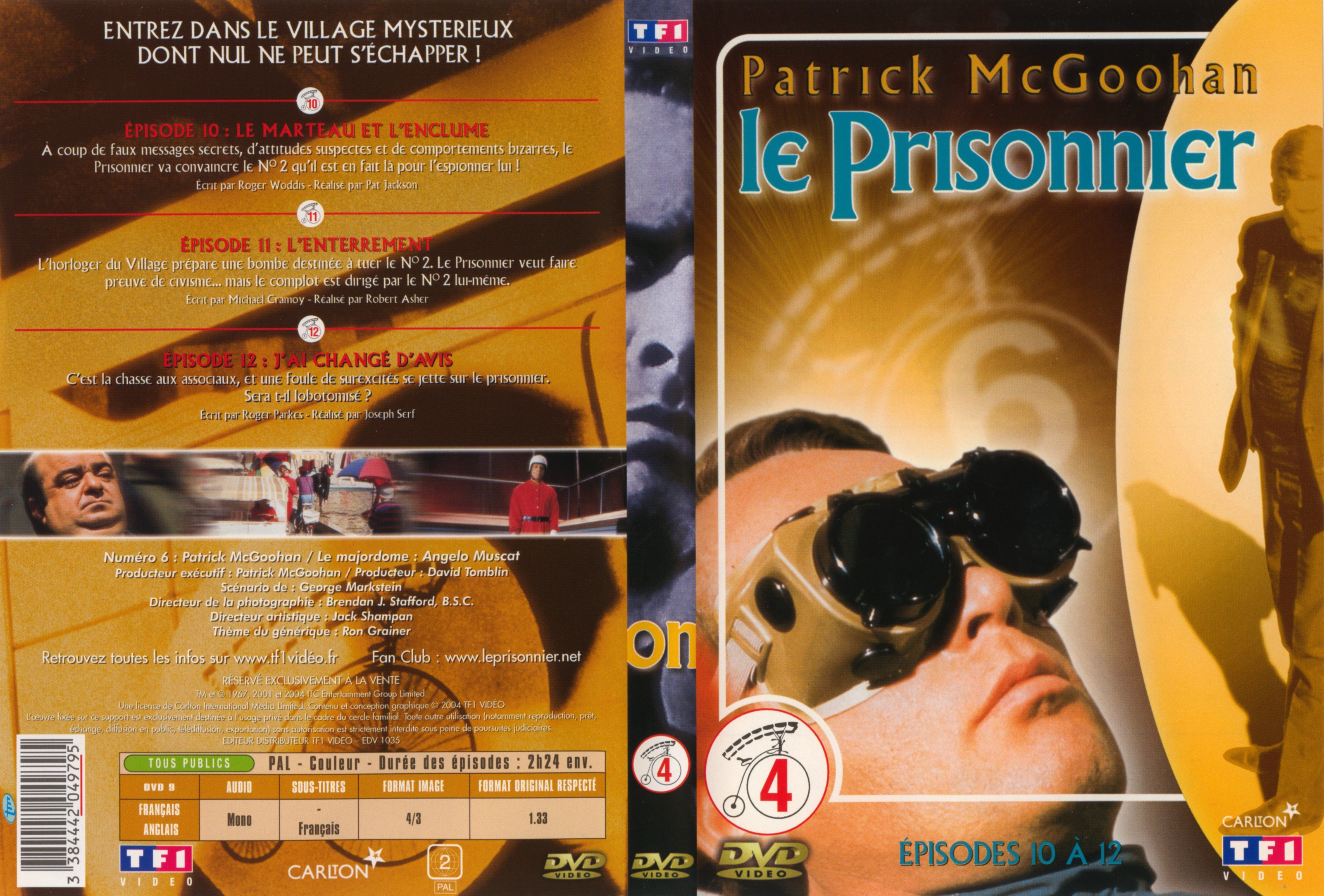 Jaquette DVD Le prisonnier DVD 4