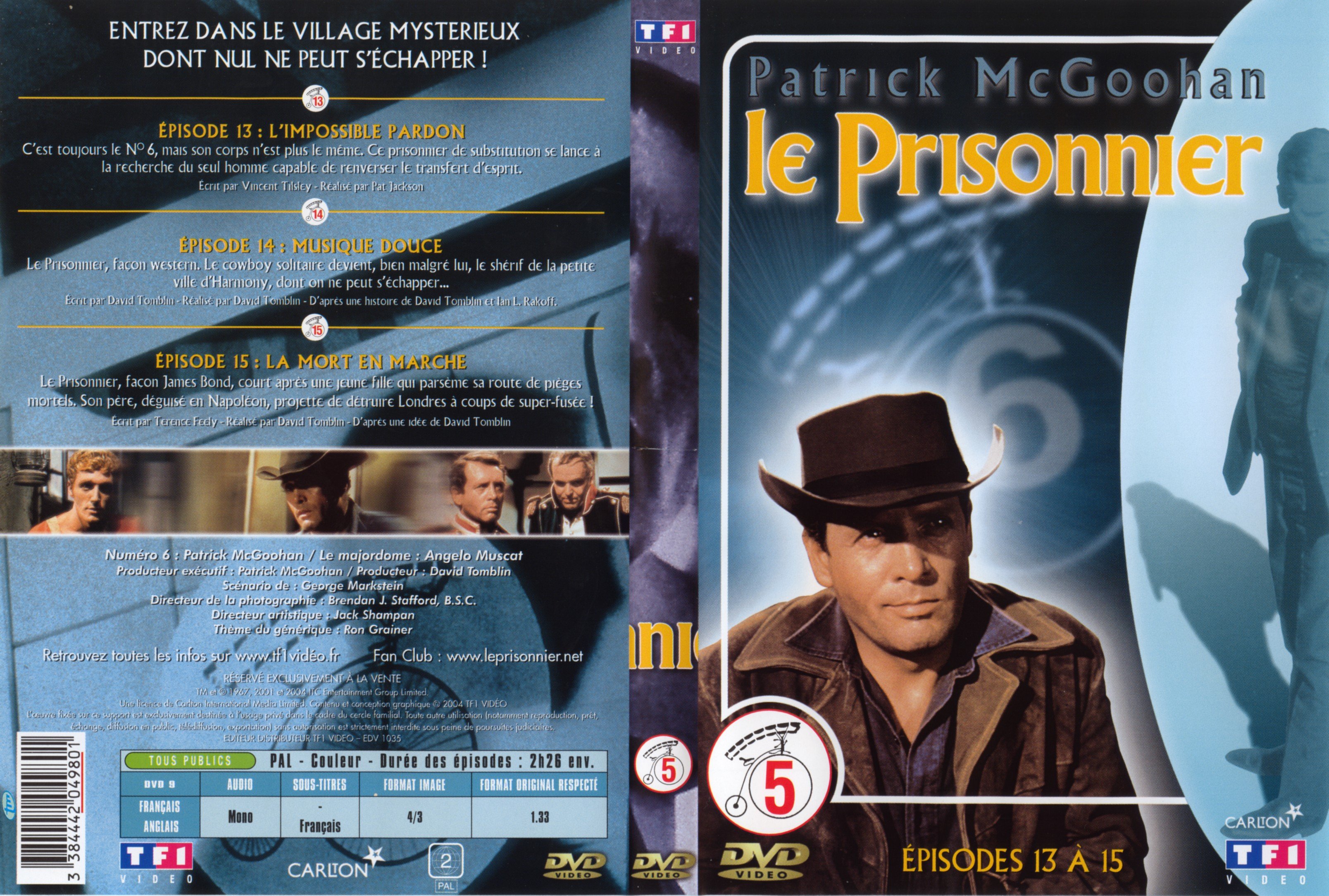 Jaquette DVD Le prisonnier DVD 5