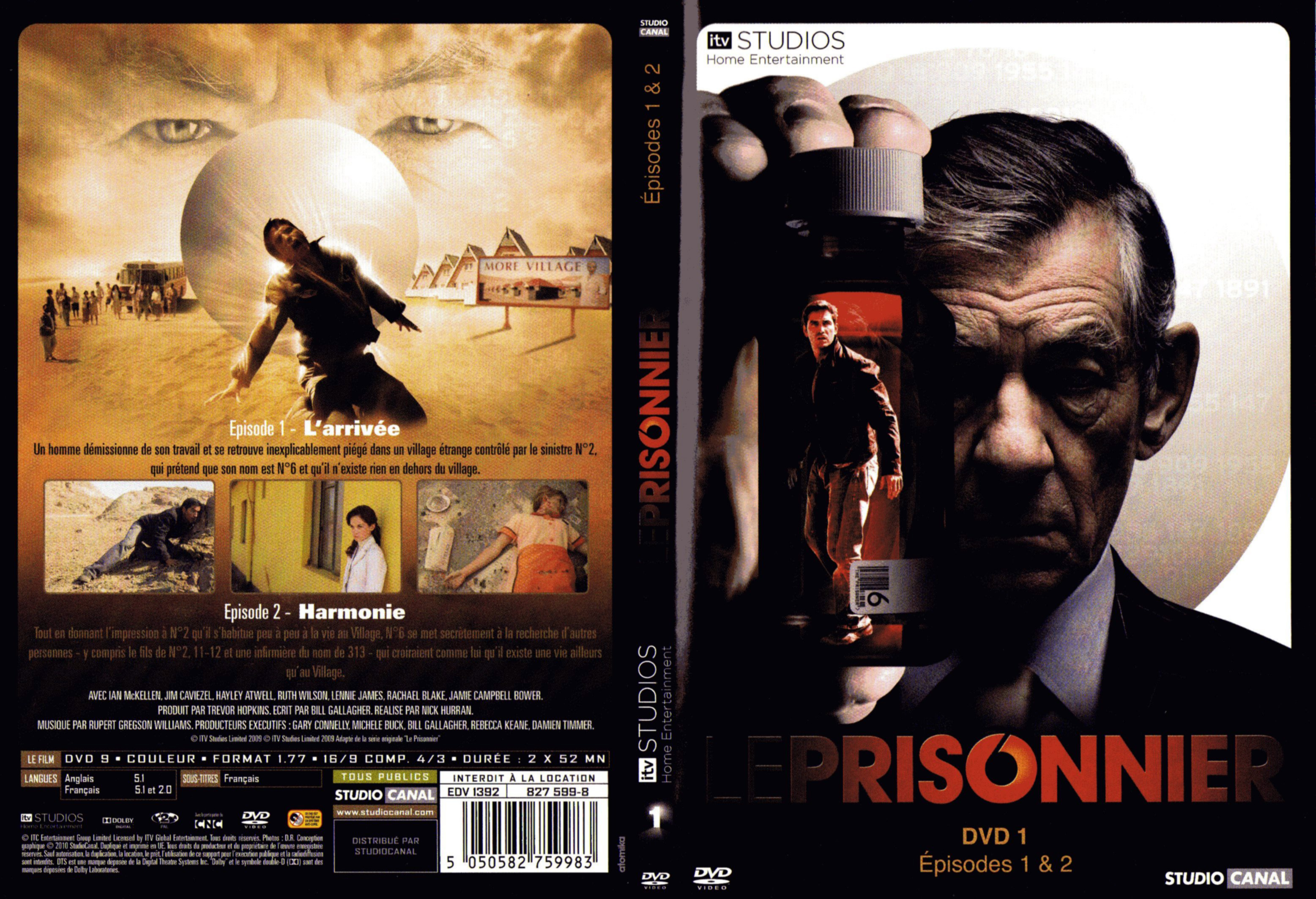 Jaquette DVD Le prisonnier (2009) DVD 1