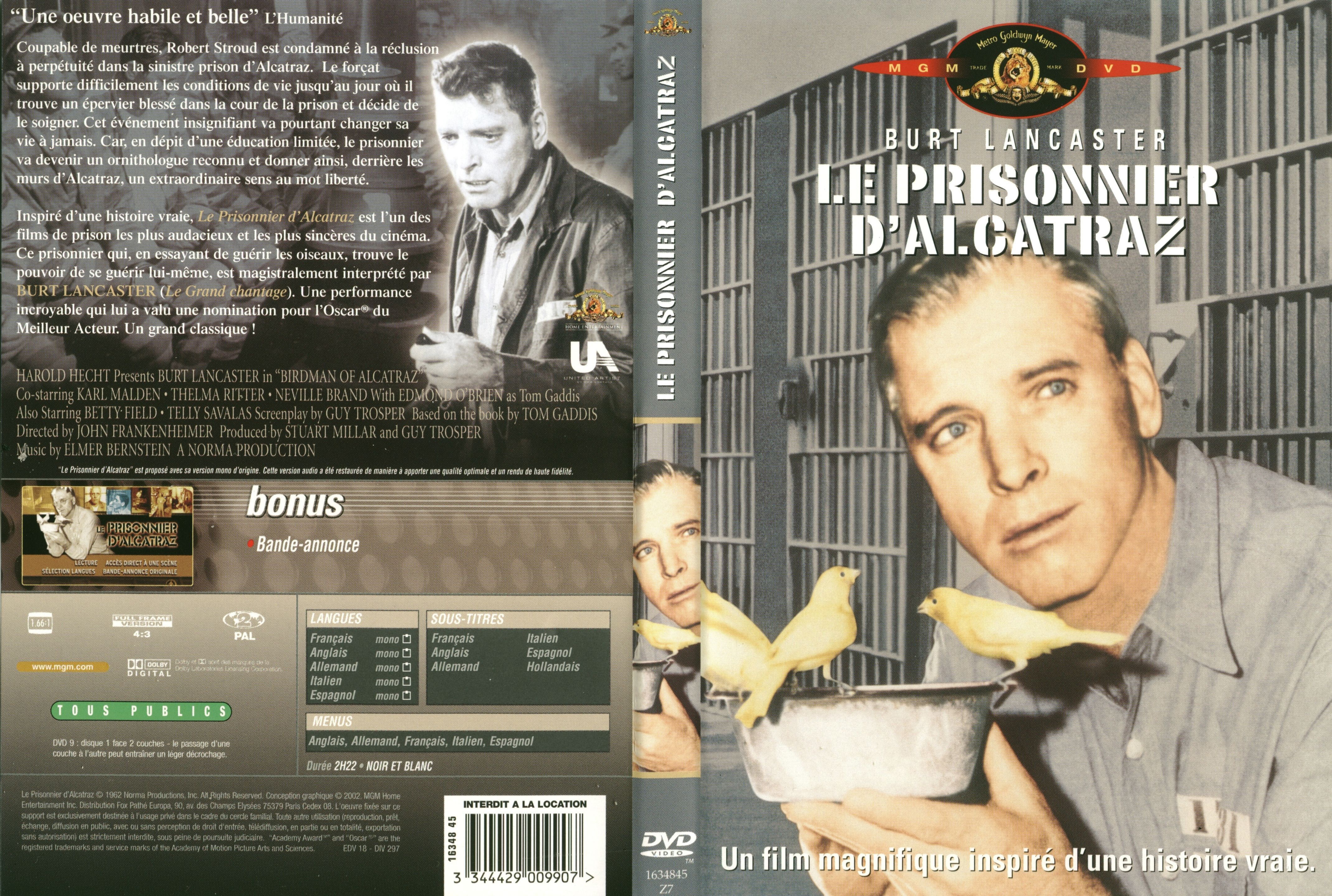 Jaquette DVD Le prisonnier d