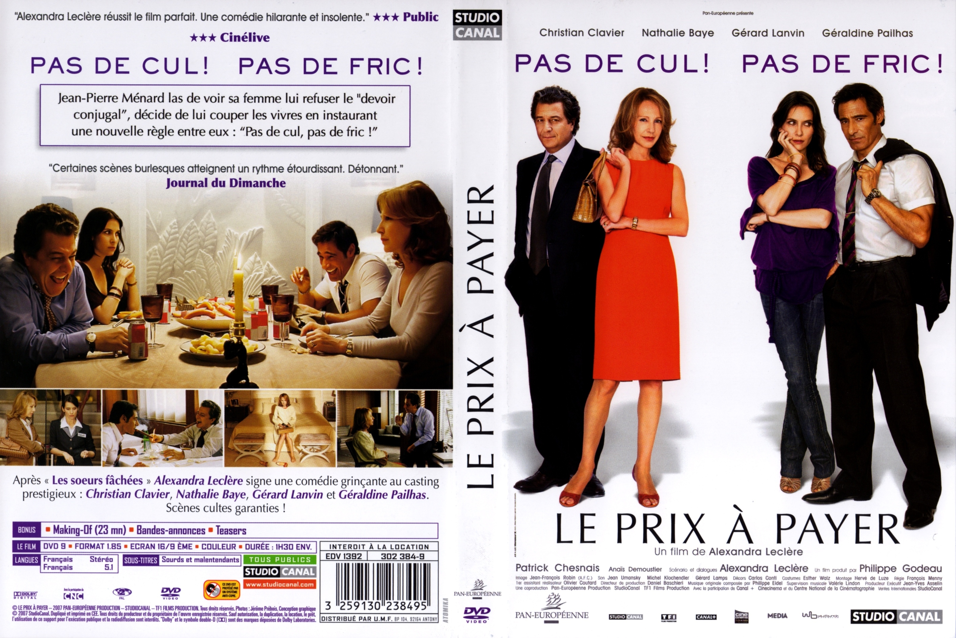 Jaquette DVD Le prix  payer v2