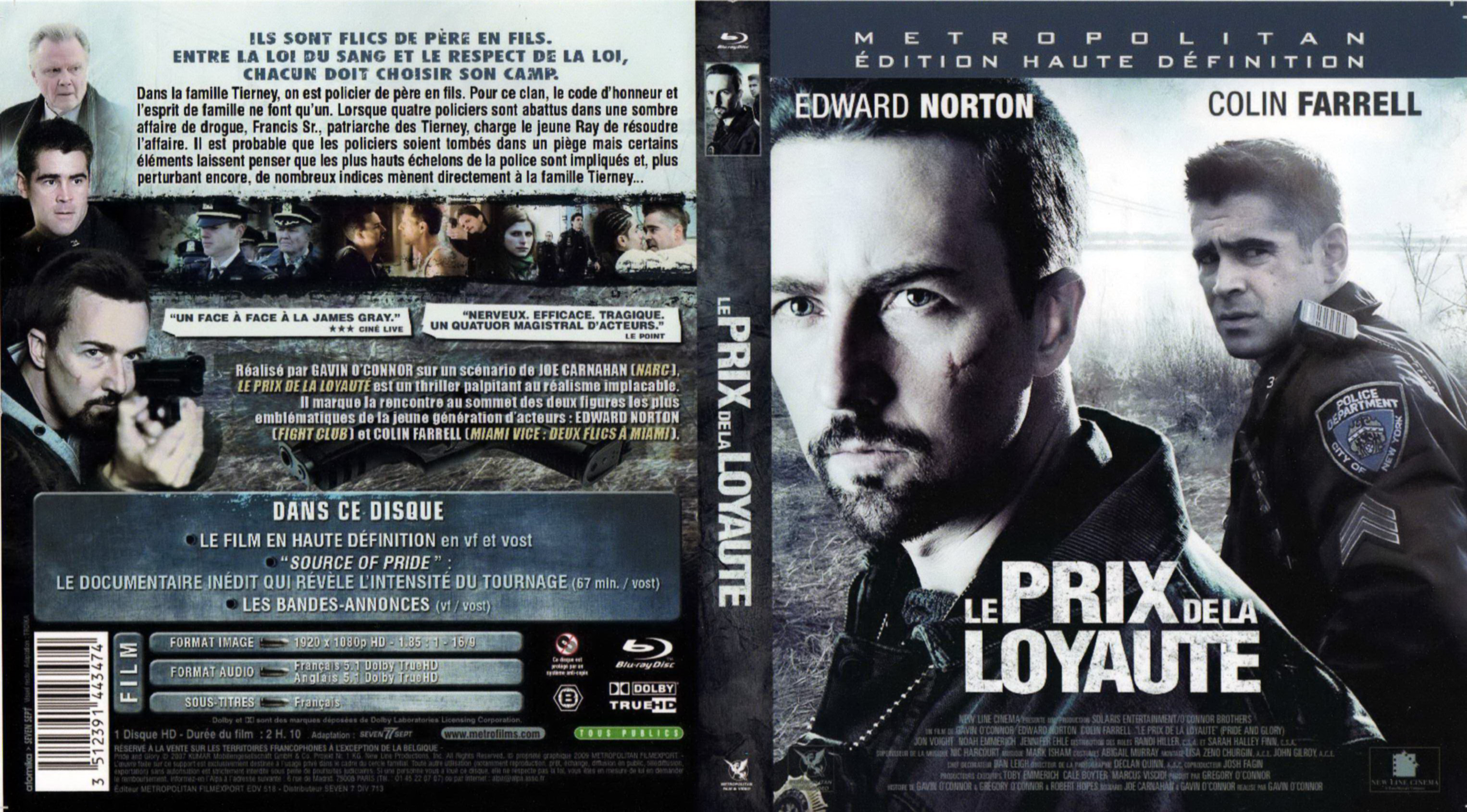 Jaquette DVD Le prix de la loyaut (BLU-RAY)