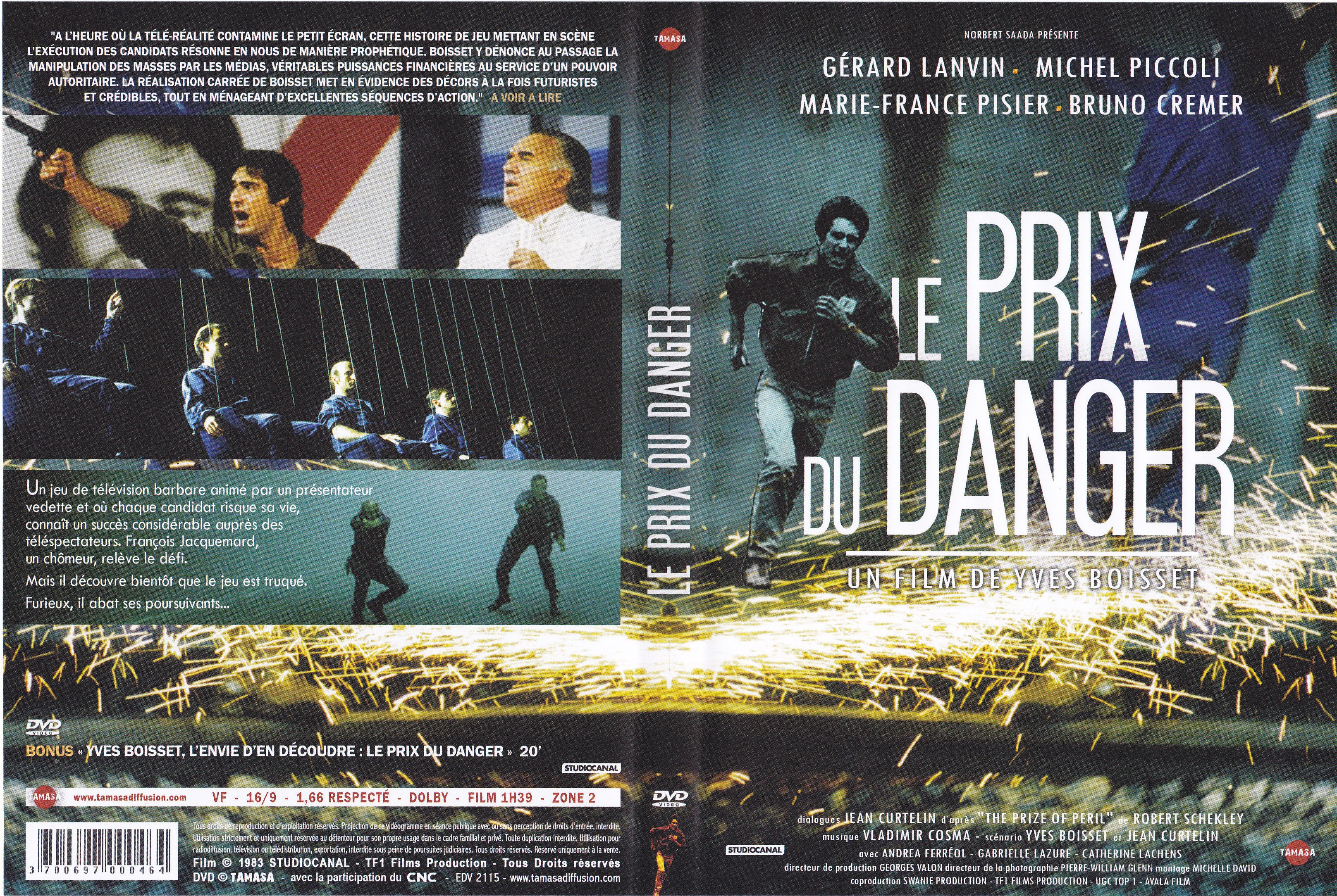 Jaquette DVD Le prix du danger (1982)