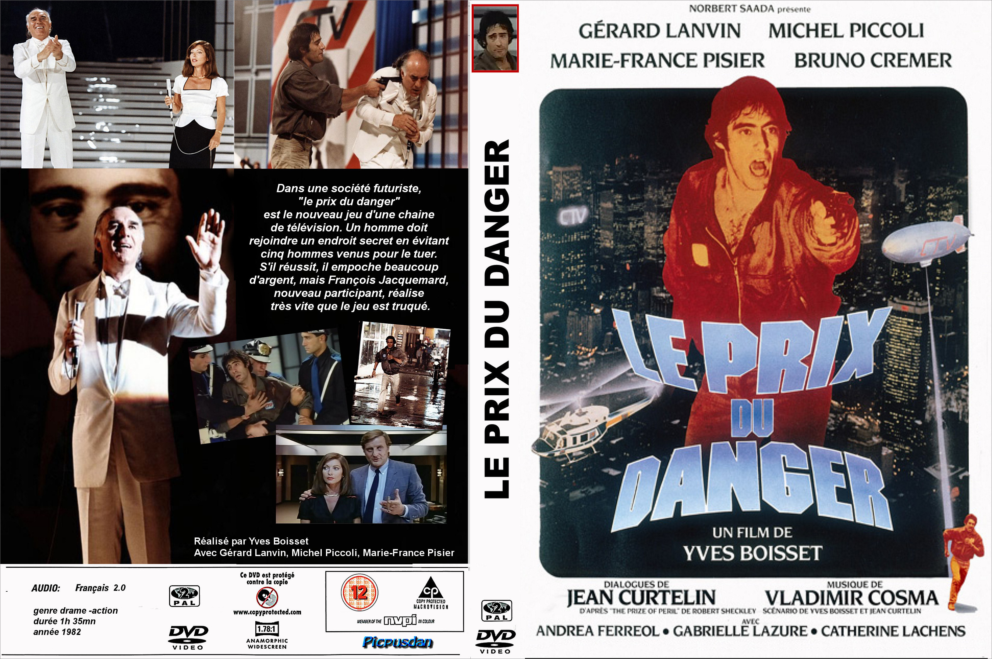 Jaquette DVD Le prix du danger (1982) custom