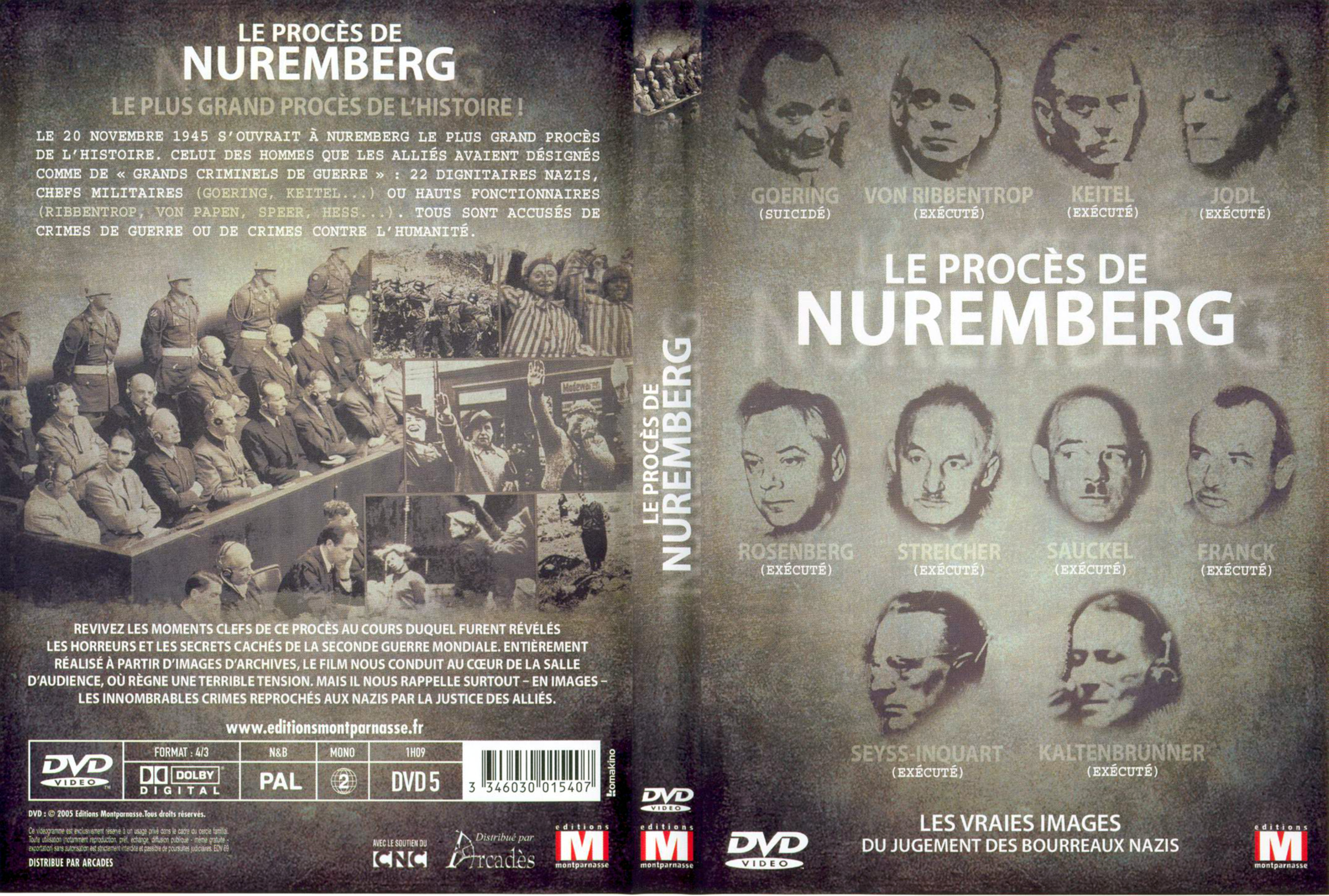 Jaquette DVD Le procs de Nuremberg