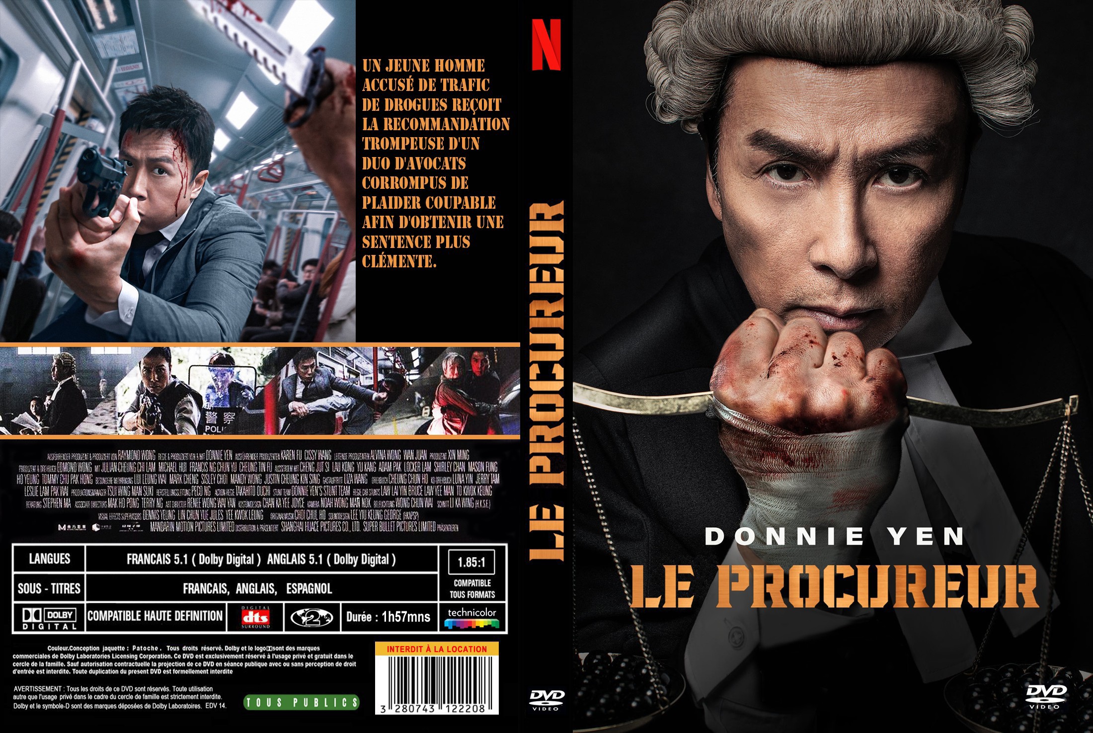 Jaquette DVD Le procureur custom