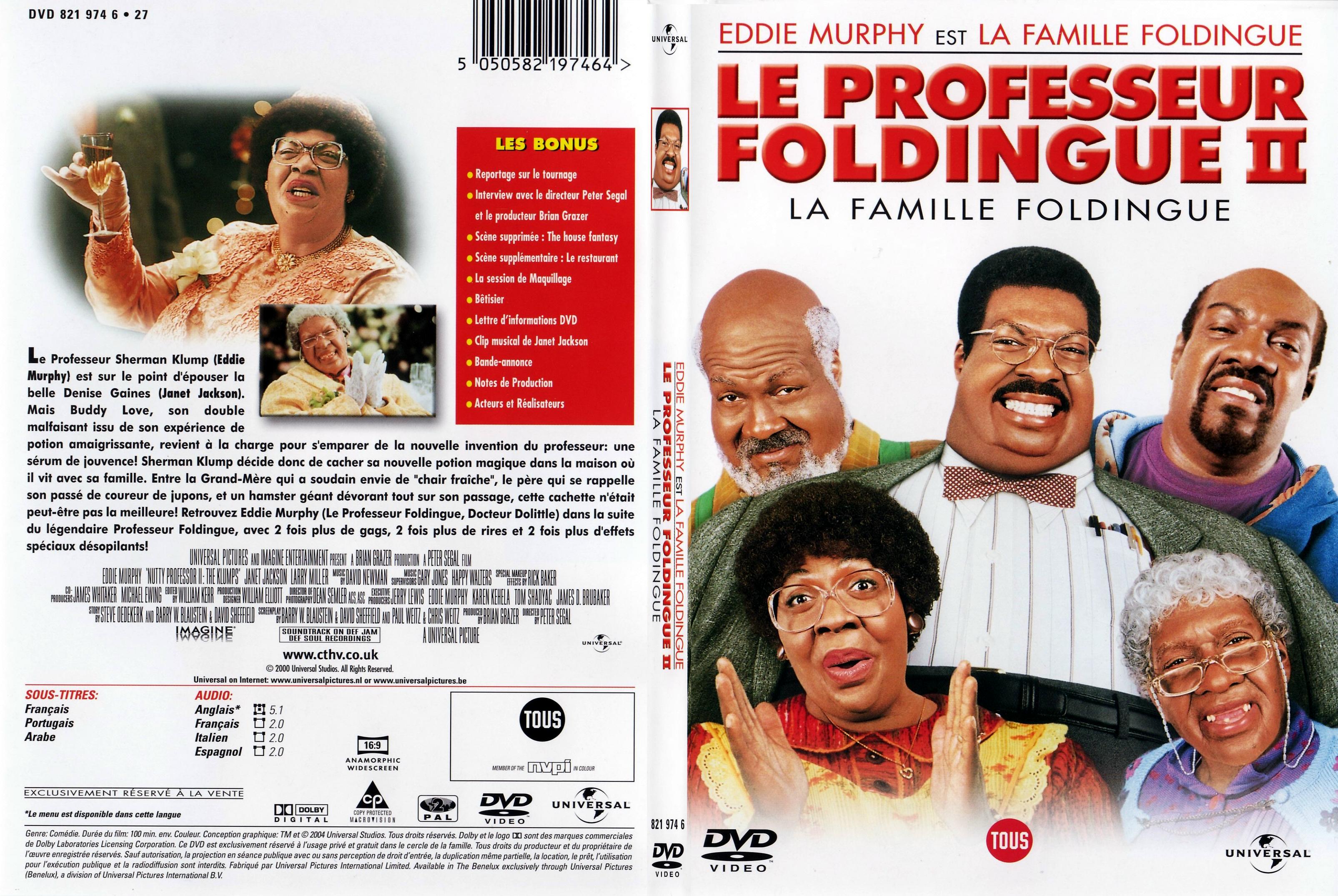 Jaquette DVD Le professeur Foldingue 2 - SLIM