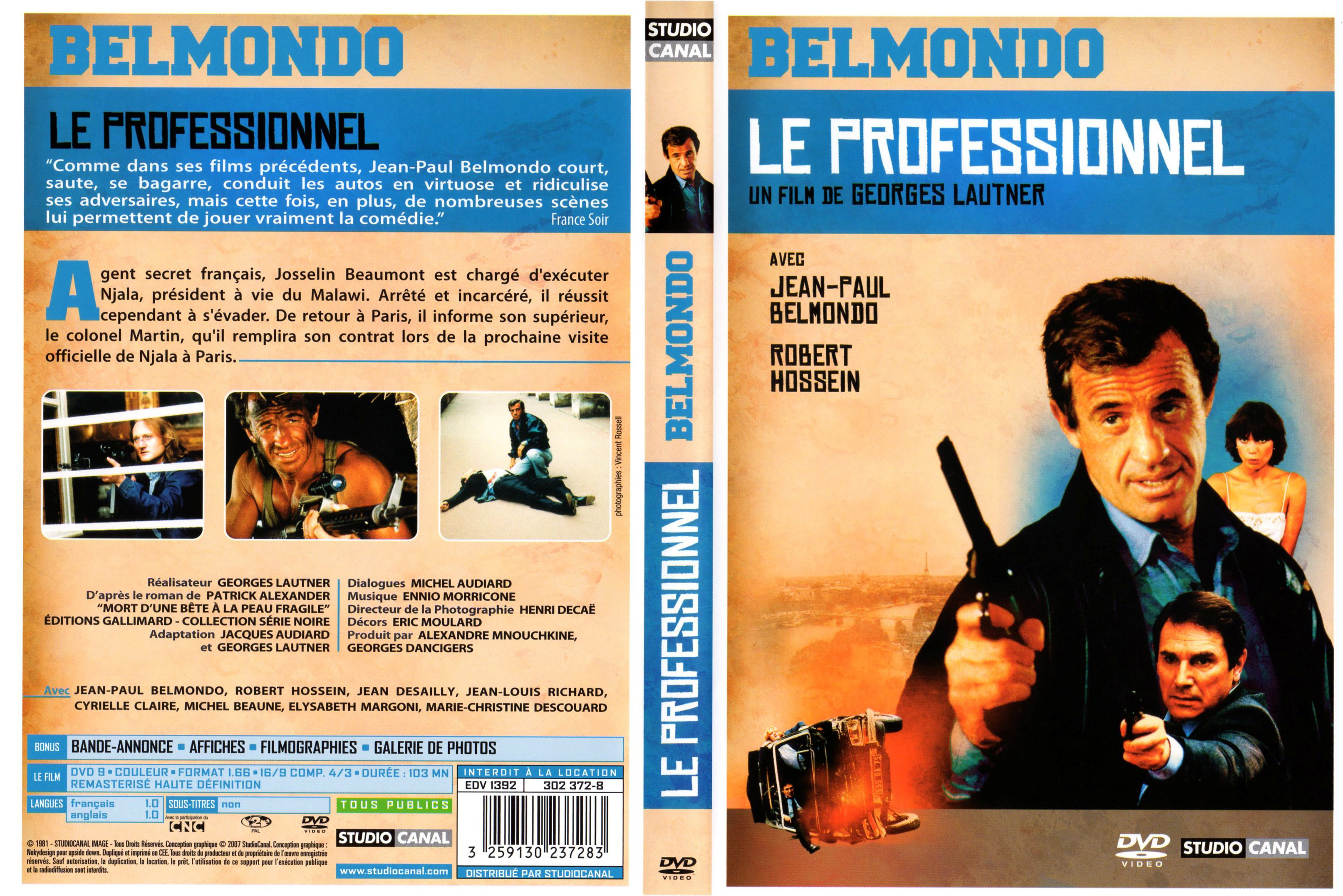 Jaquette DVD Le professionnel v4