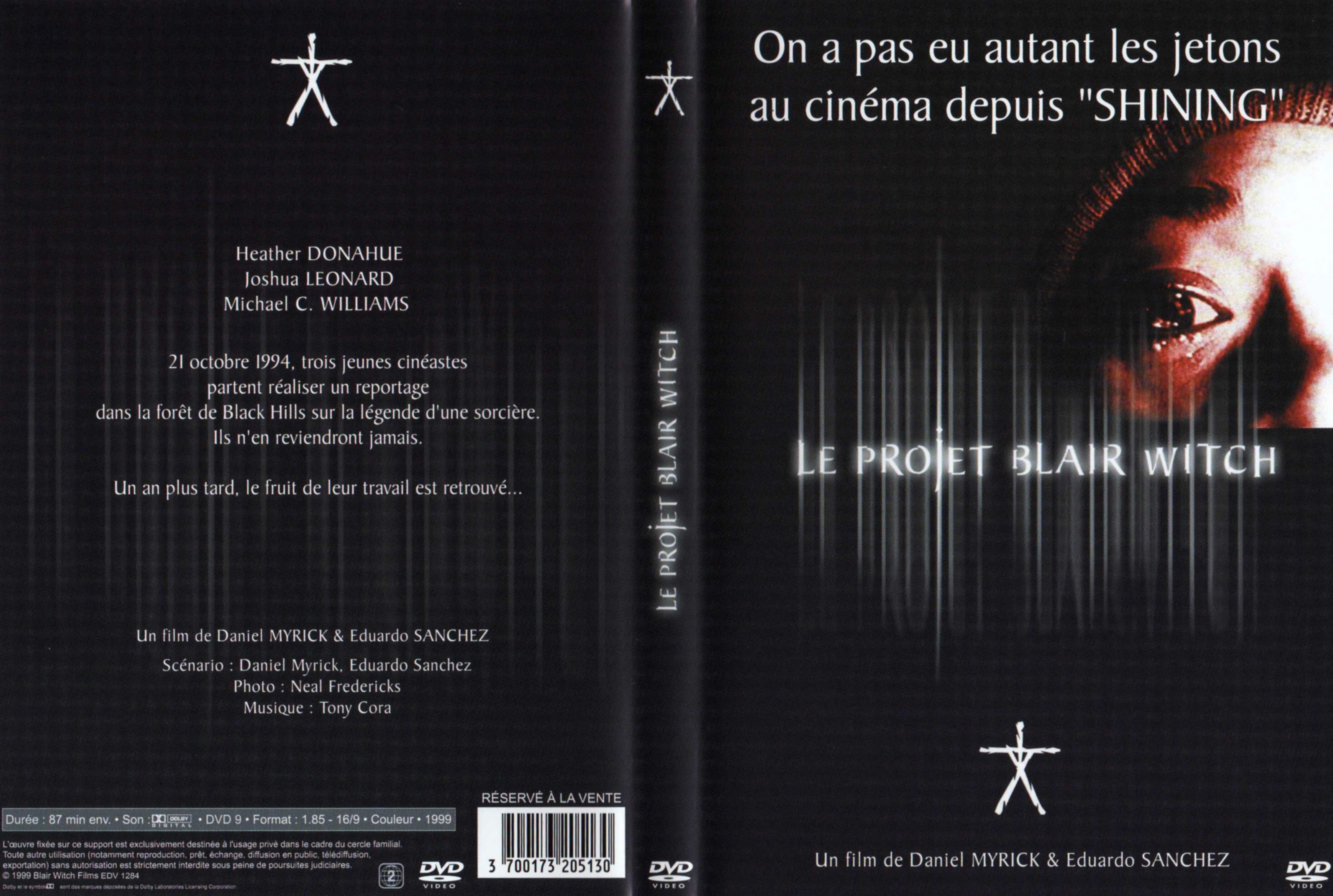 Jaquette DVD Le projet Blair Witch v2