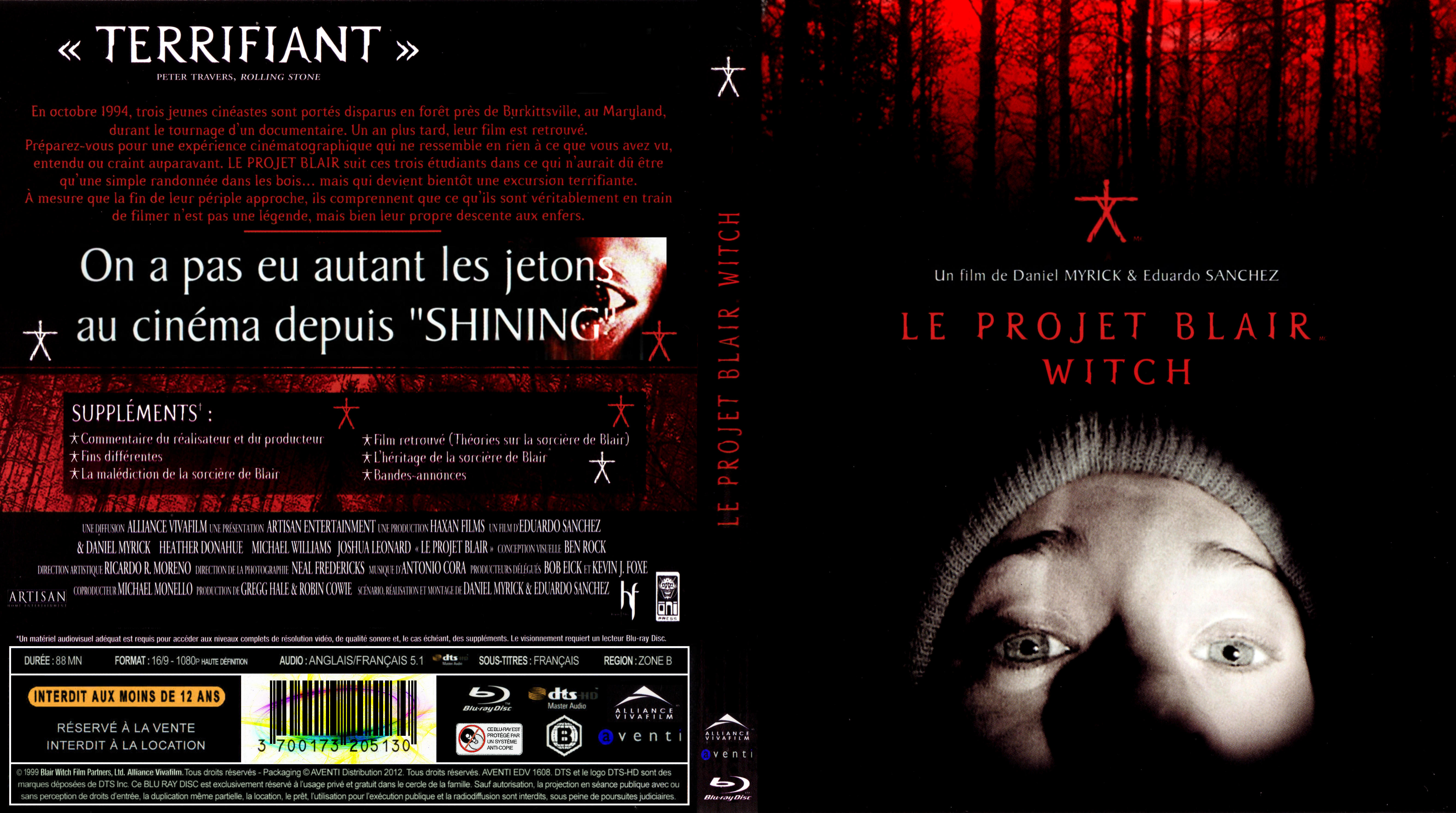 Jaquette DVD Le projet blair witch custom (BLU-RAY)