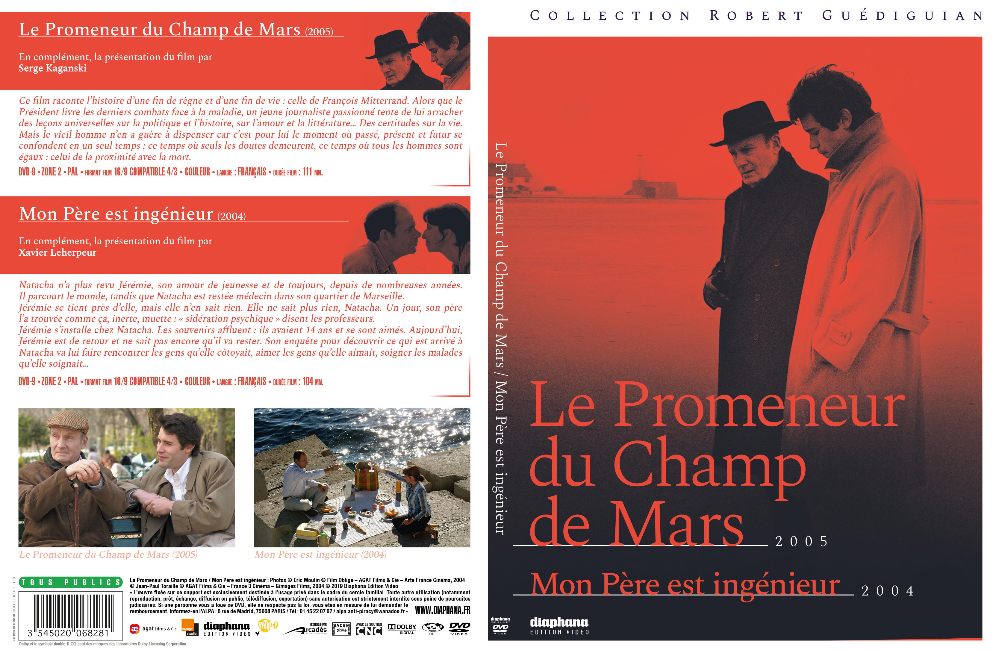 Jaquette DVD Le promeneur du champ de mars