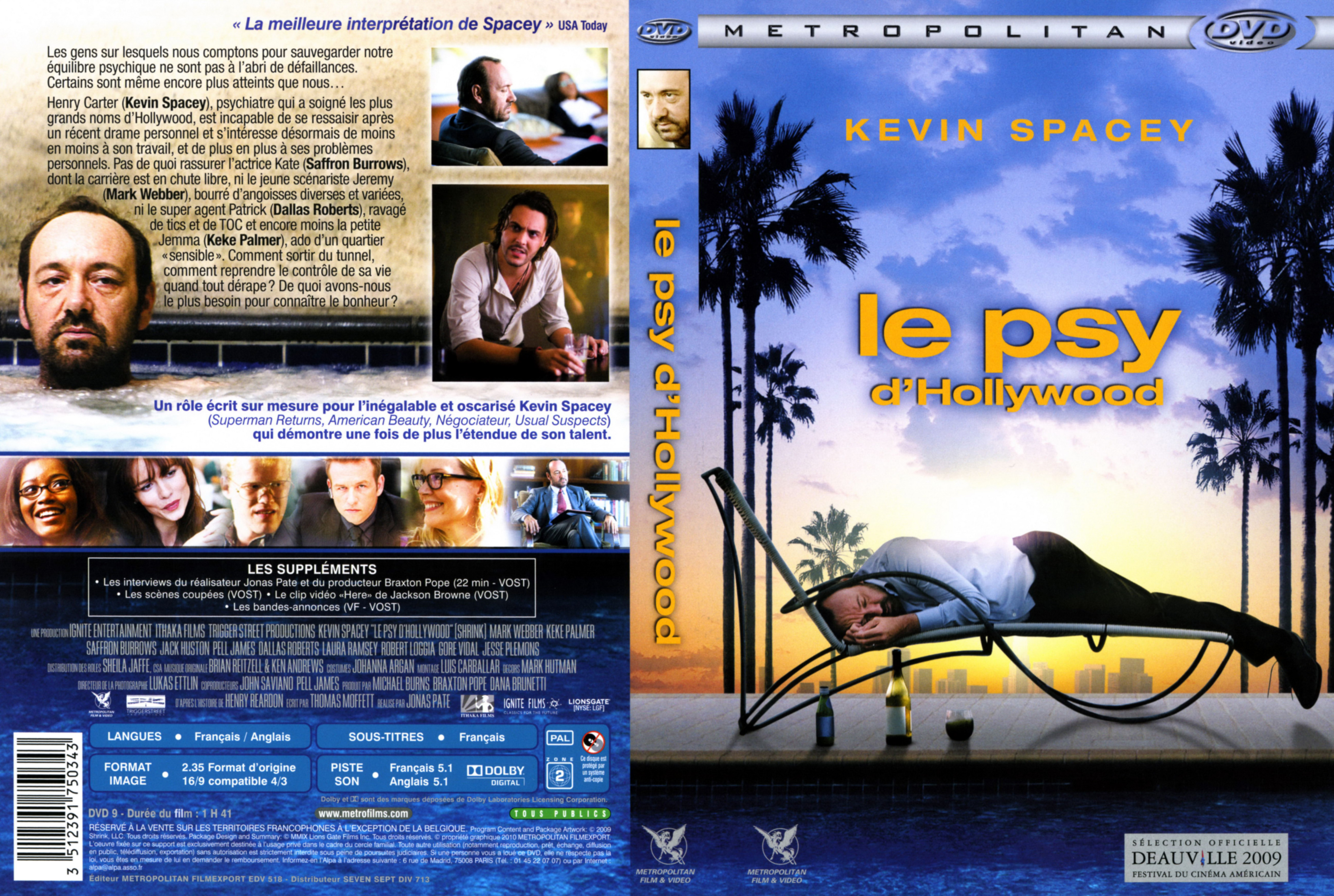 Jaquette DVD Le psy d
