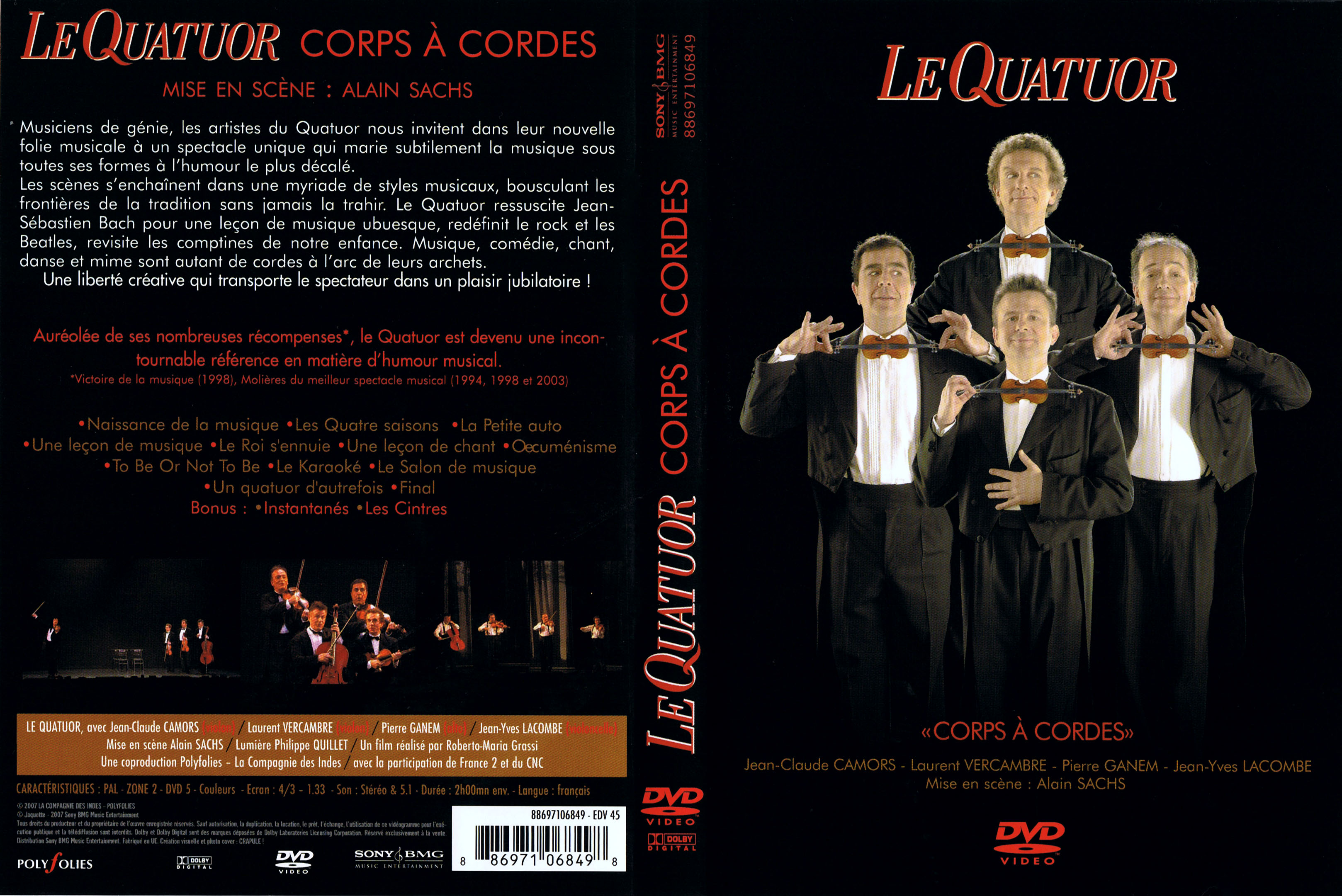 Jaquette DVD Le quatuor - Corps  cordes