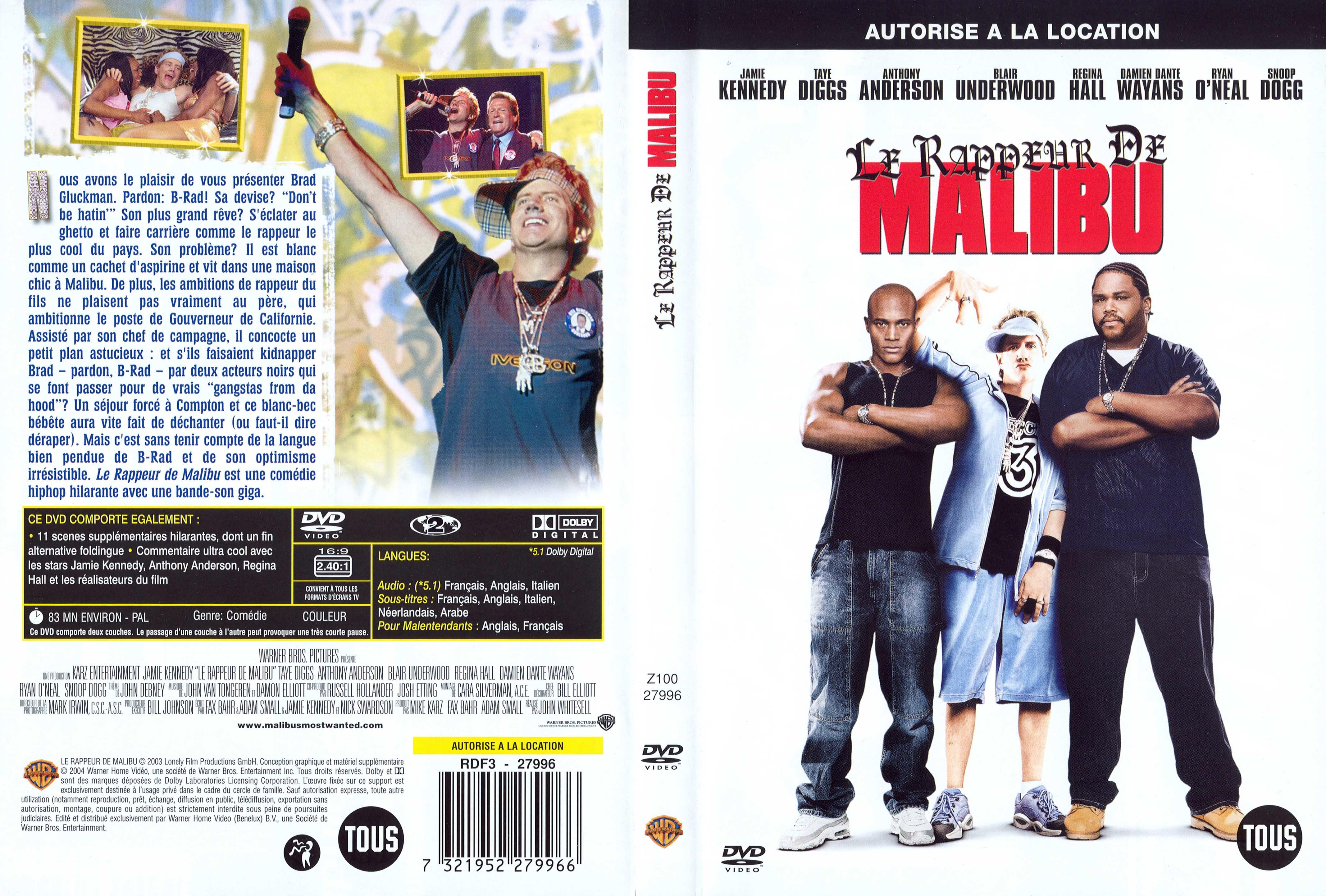 Jaquette DVD Le rappeur de malibu