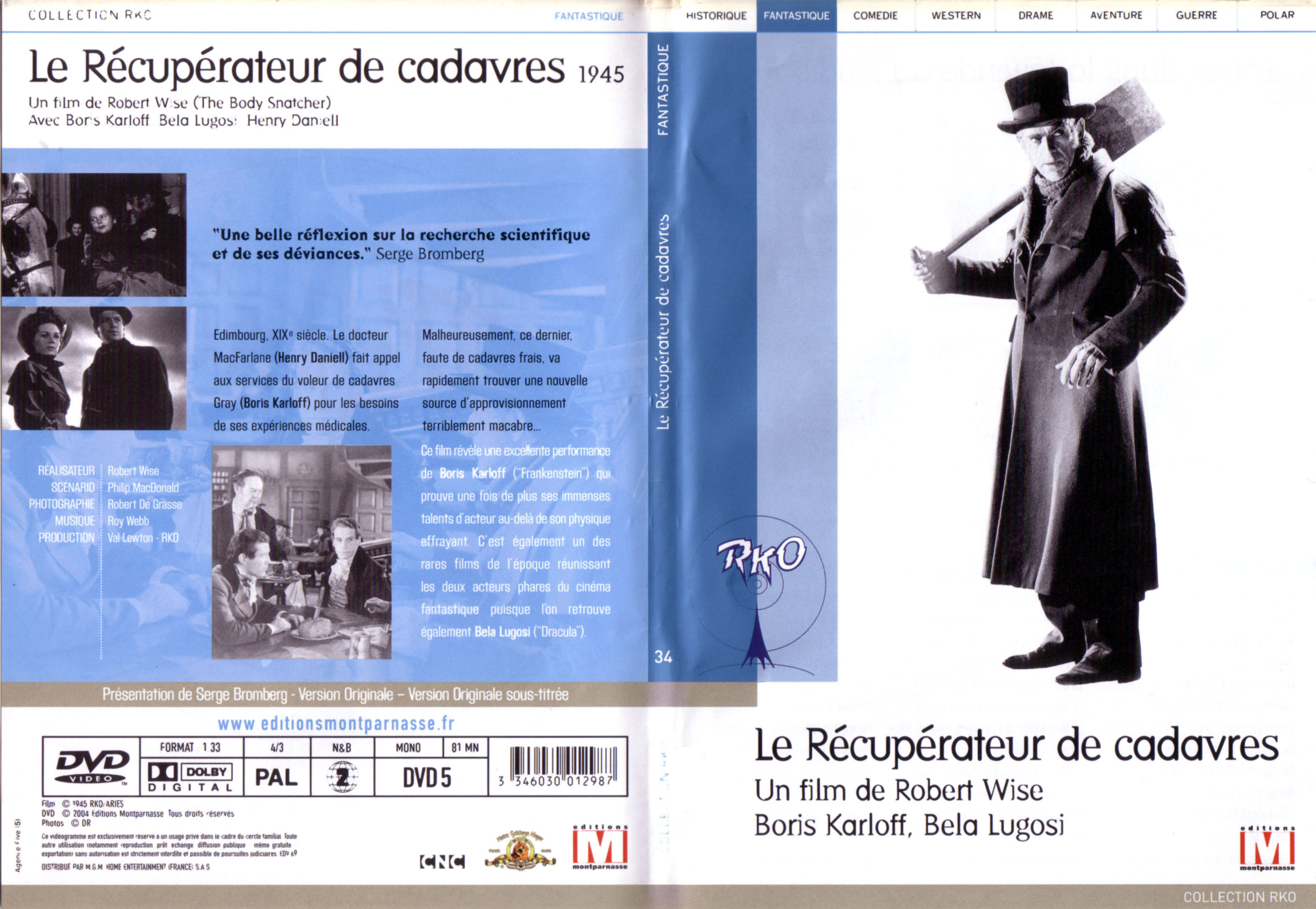 Jaquette DVD Le recuperateur de cadavres v2