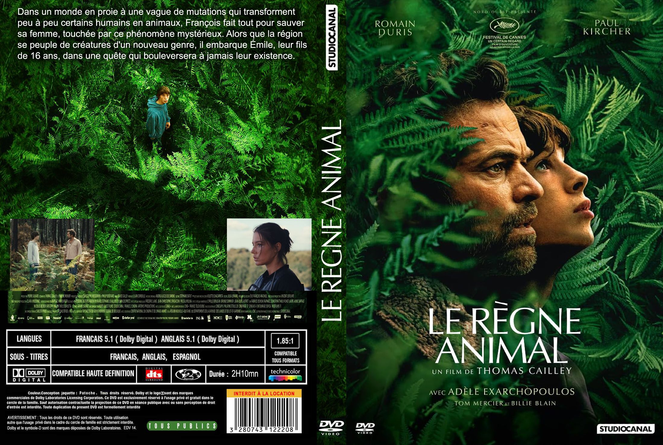 Jaquette DVD Le rgne animal custom