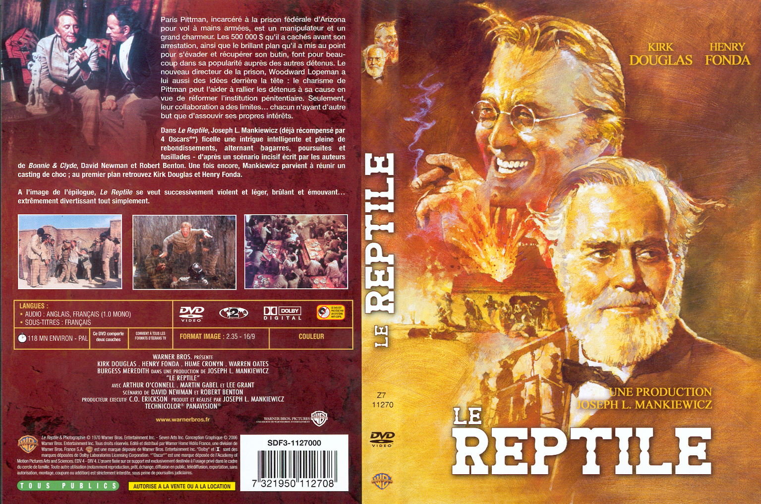 Jaquette DVD Le reptile