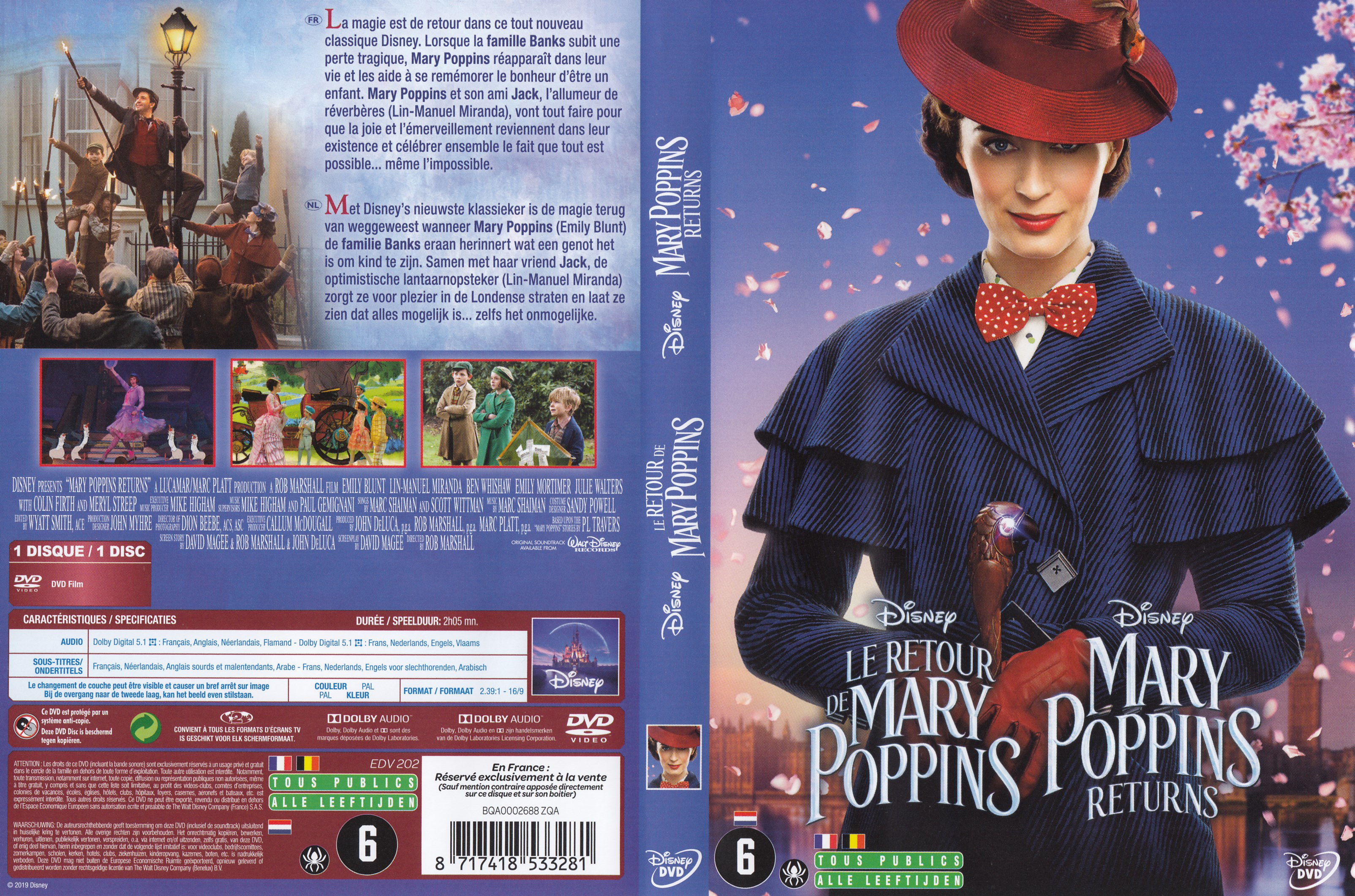 Jaquette DVD Le retour de Mary Poppins