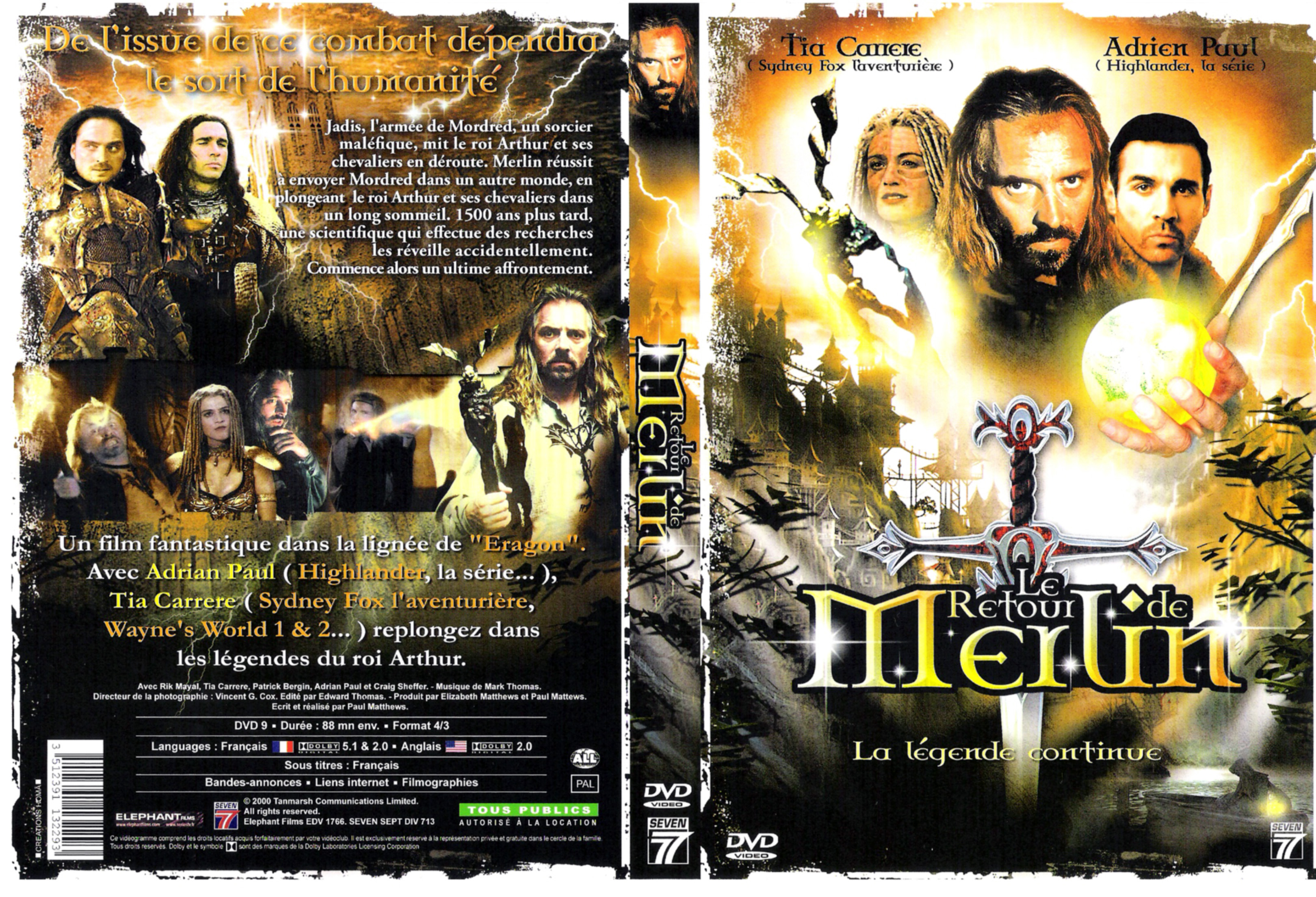 Jaquette DVD Le retour de Merlin