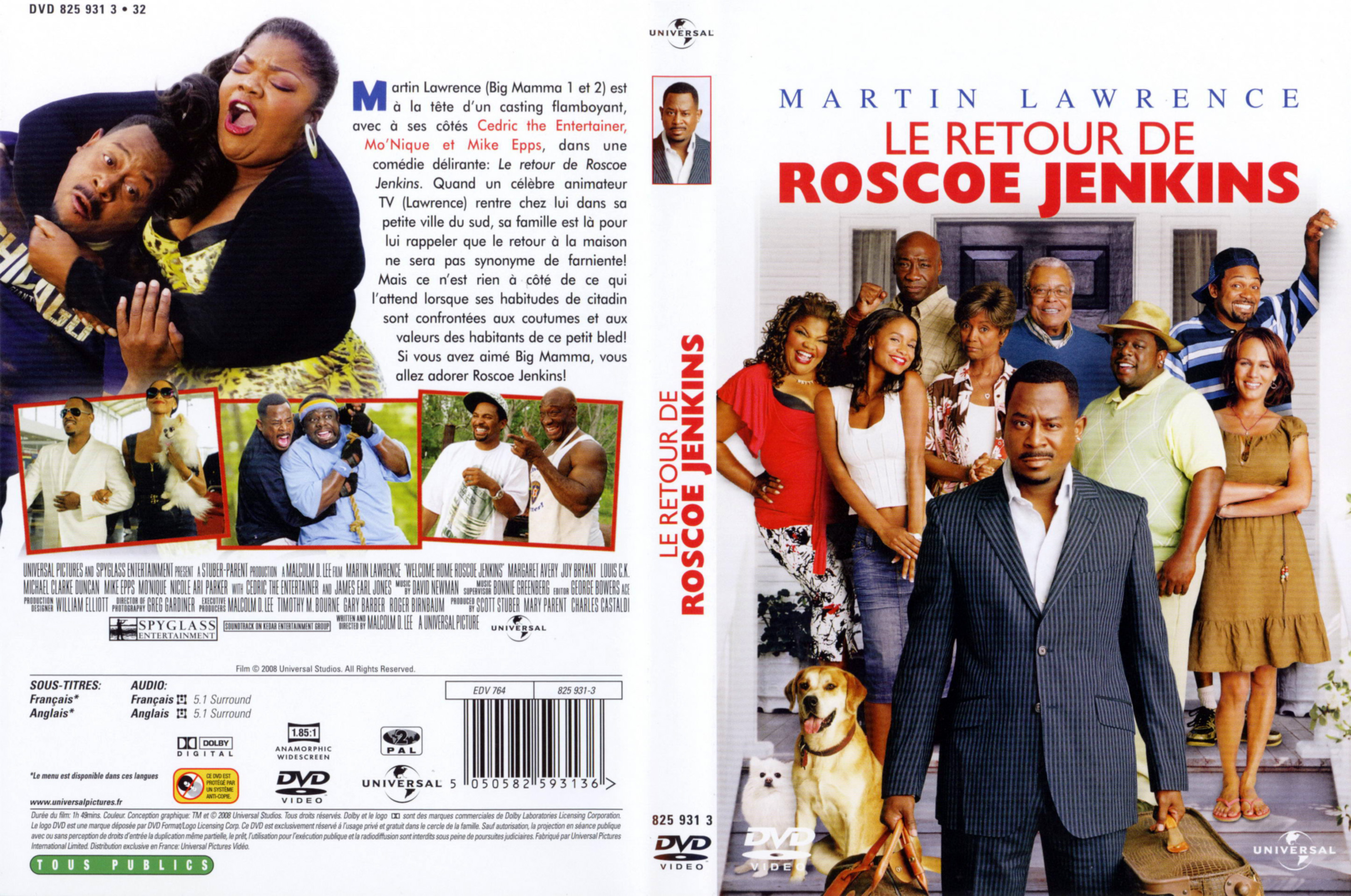 Jaquette DVD Le retour de Roscoe Jenkins v2