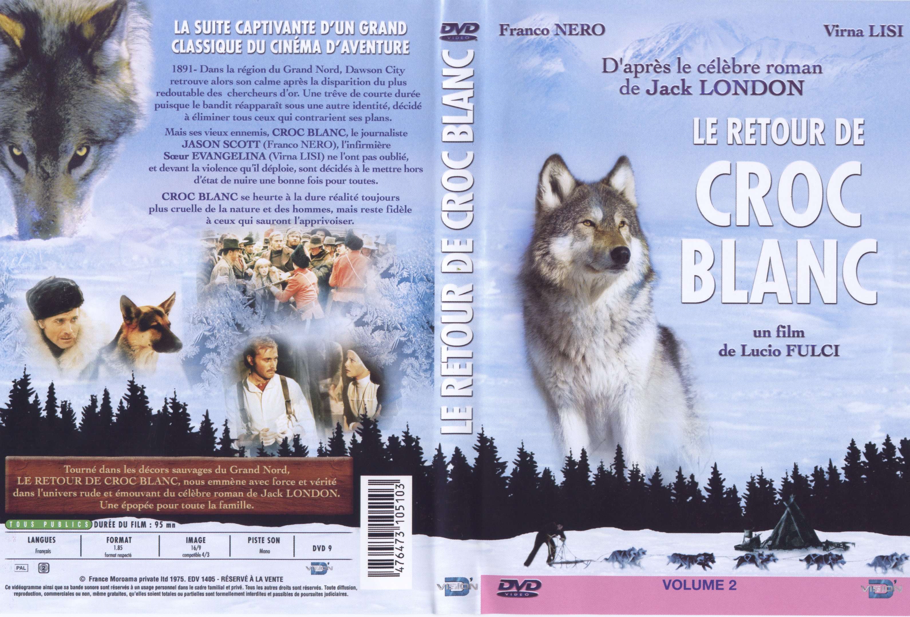 Jaquette DVD Le retour de croc blanc