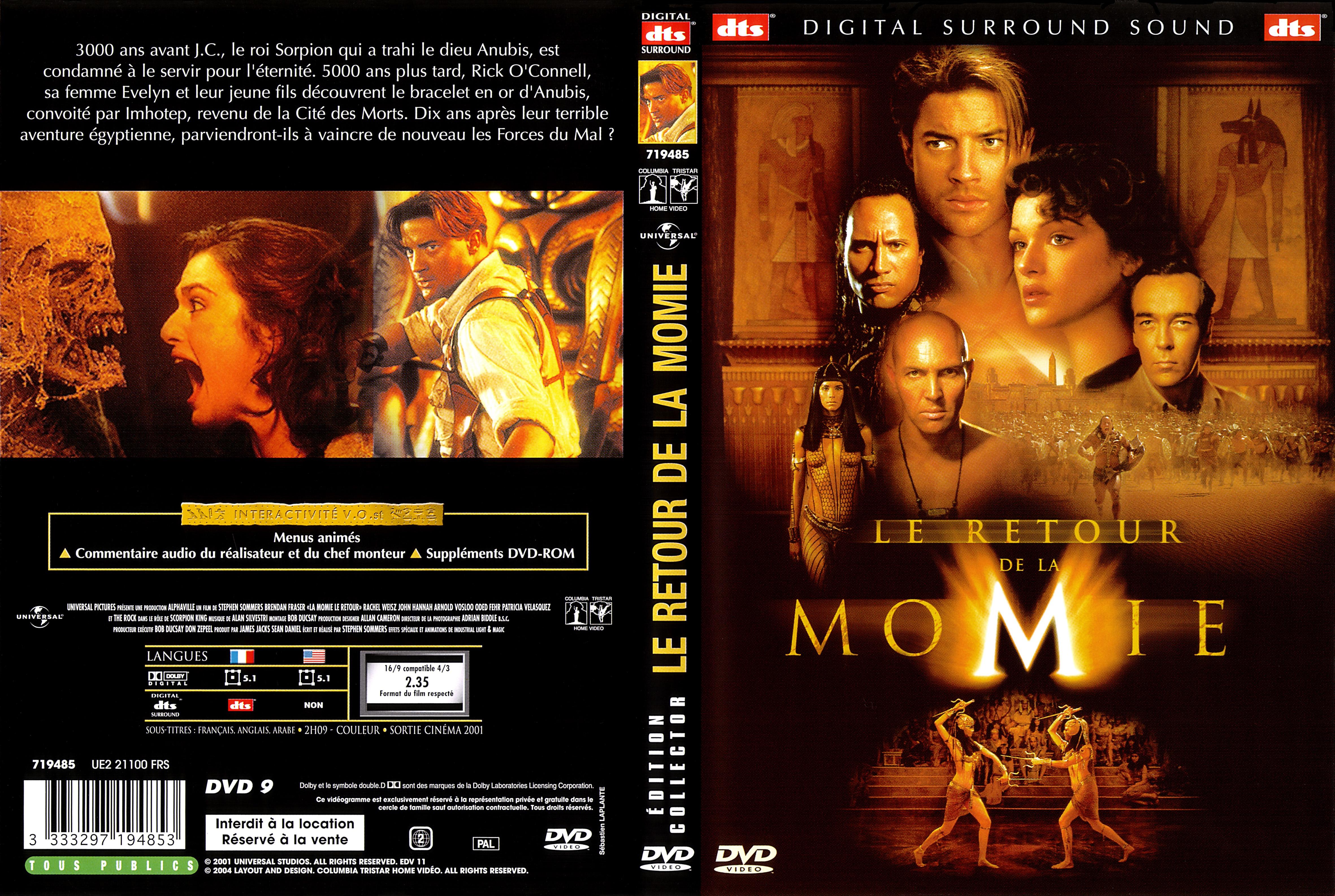 Jaquette DVD Le retour de la momie