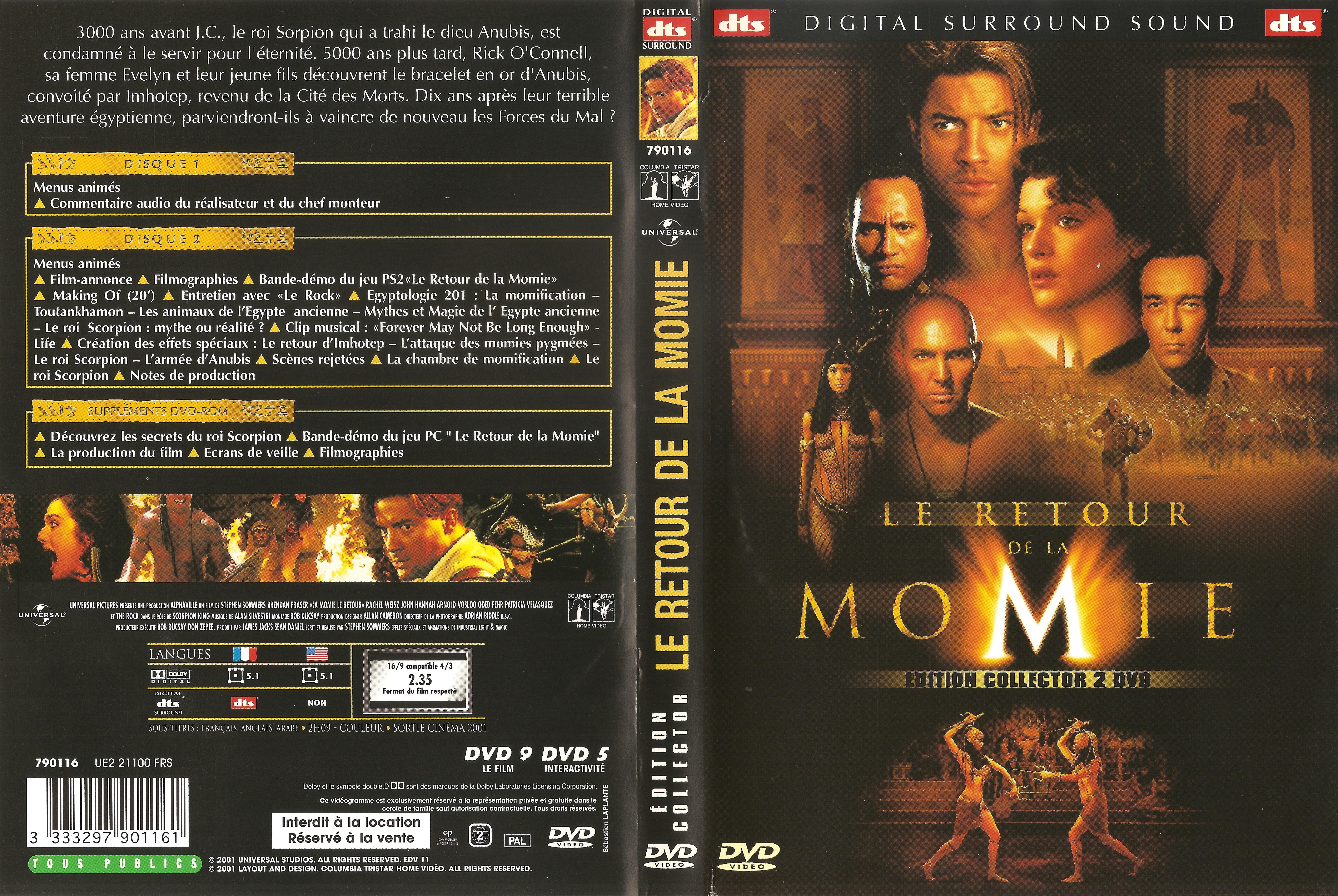 Jaquette DVD Le retour de la momie v2