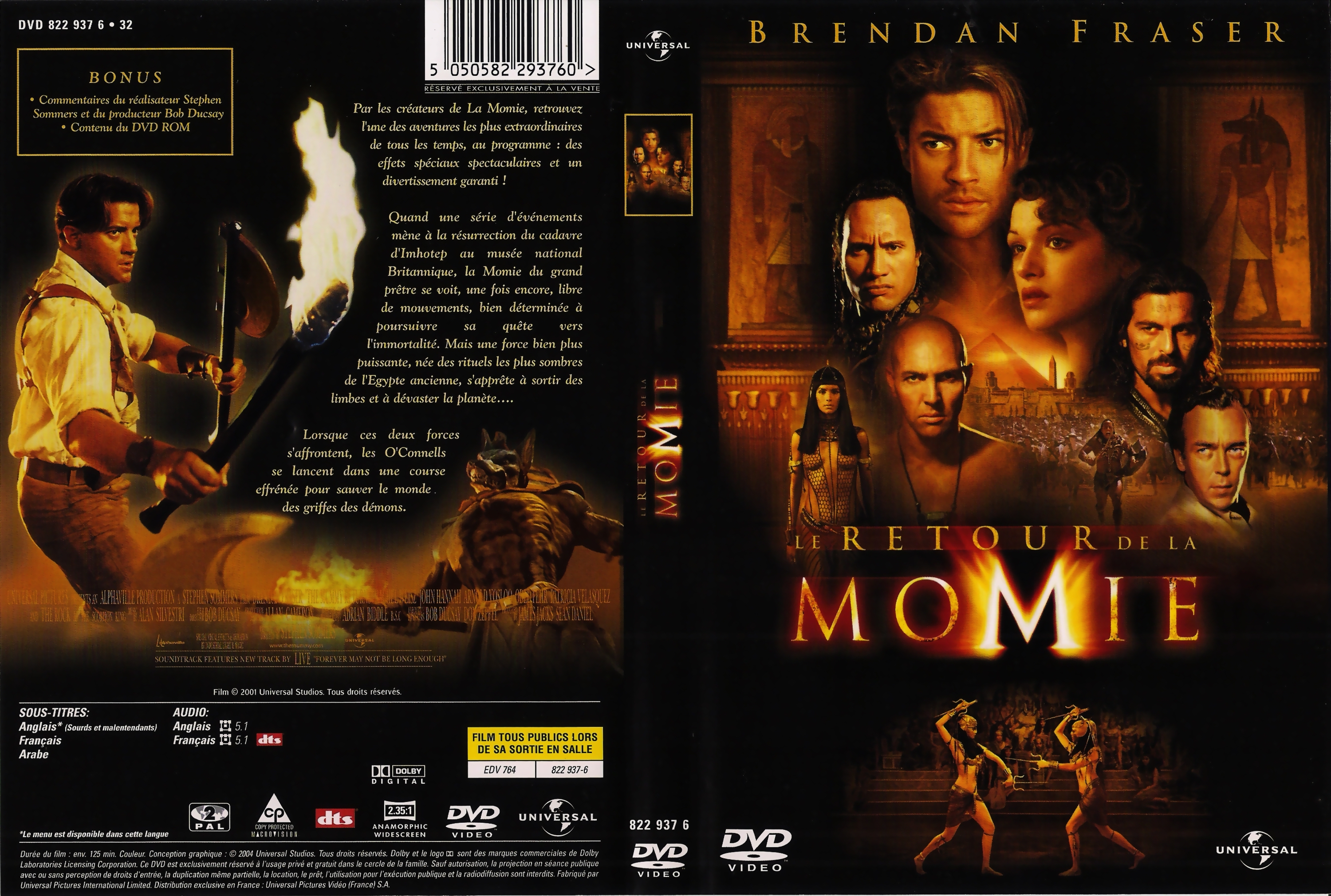Jaquette DVD Le retour de la momie v3