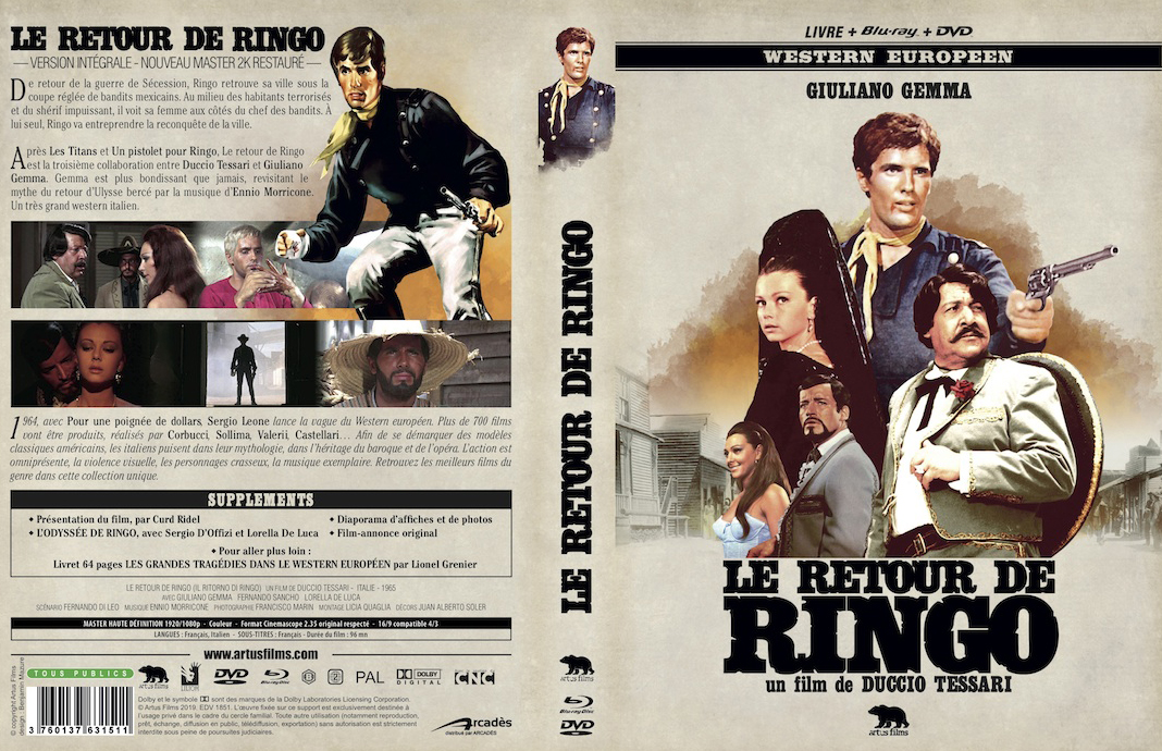 Jaquette DVD Le retour de ringo V2
