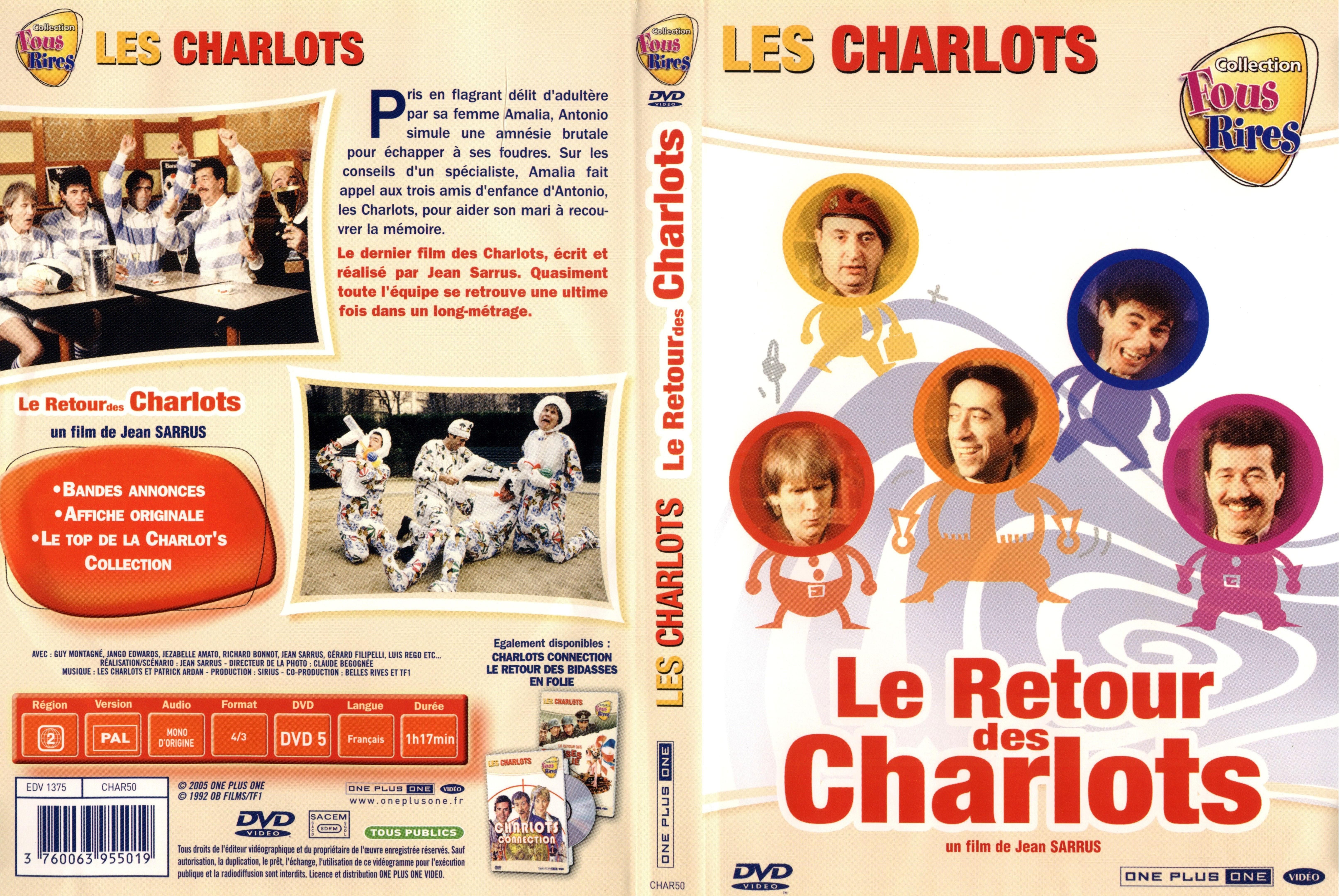 Jaquette DVD Le retour des Charlots