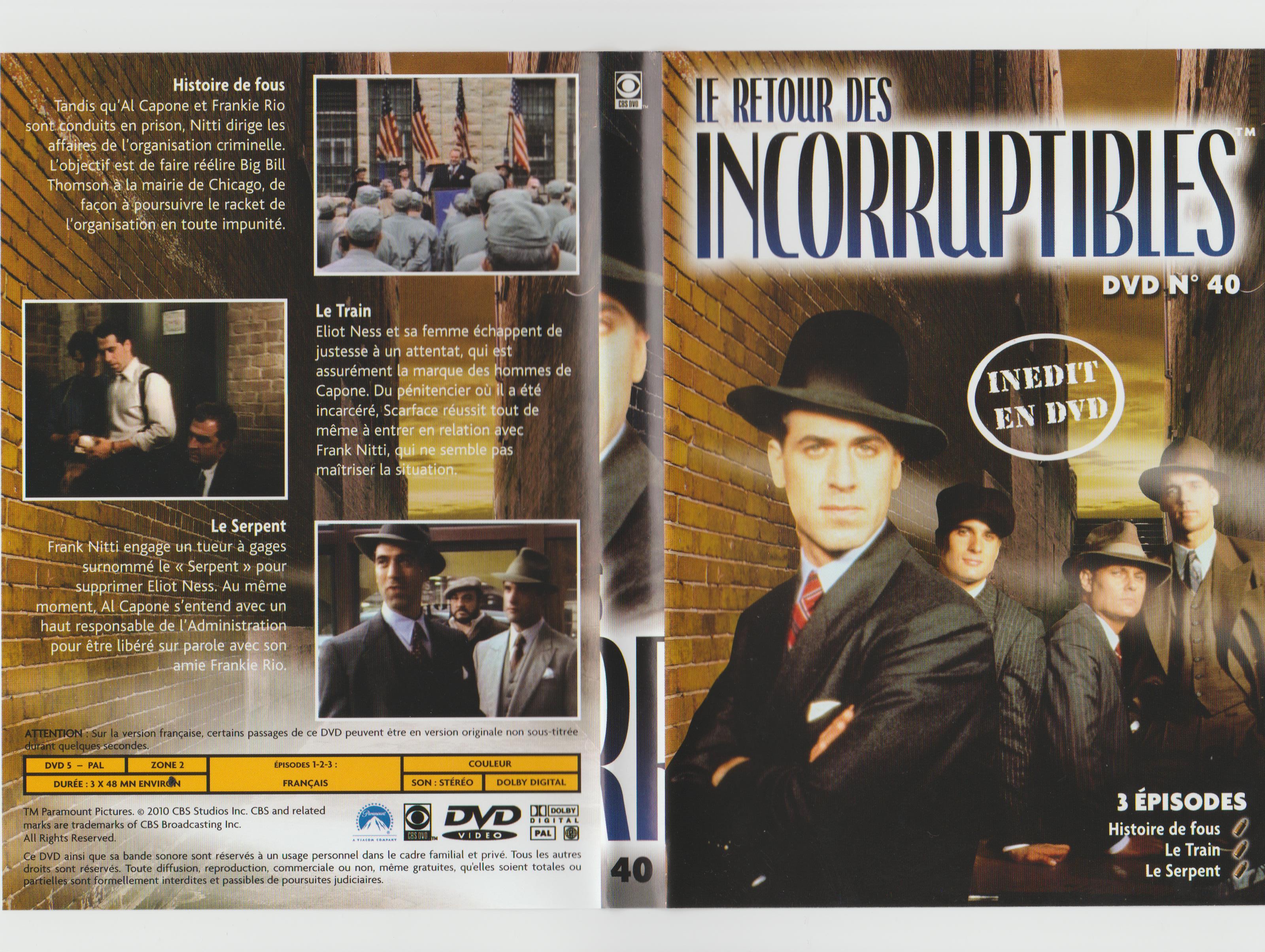 Jaquette DVD Le retour des incorruptibles DVD 40