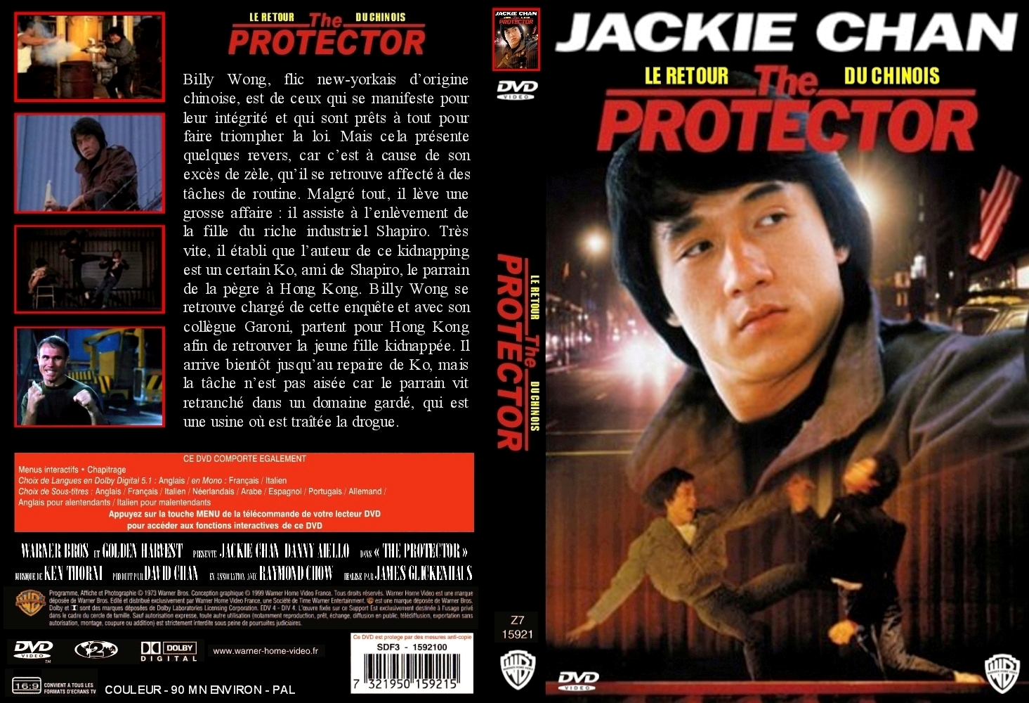 Jaquette DVD Le retour du chinois (The Protector) custom