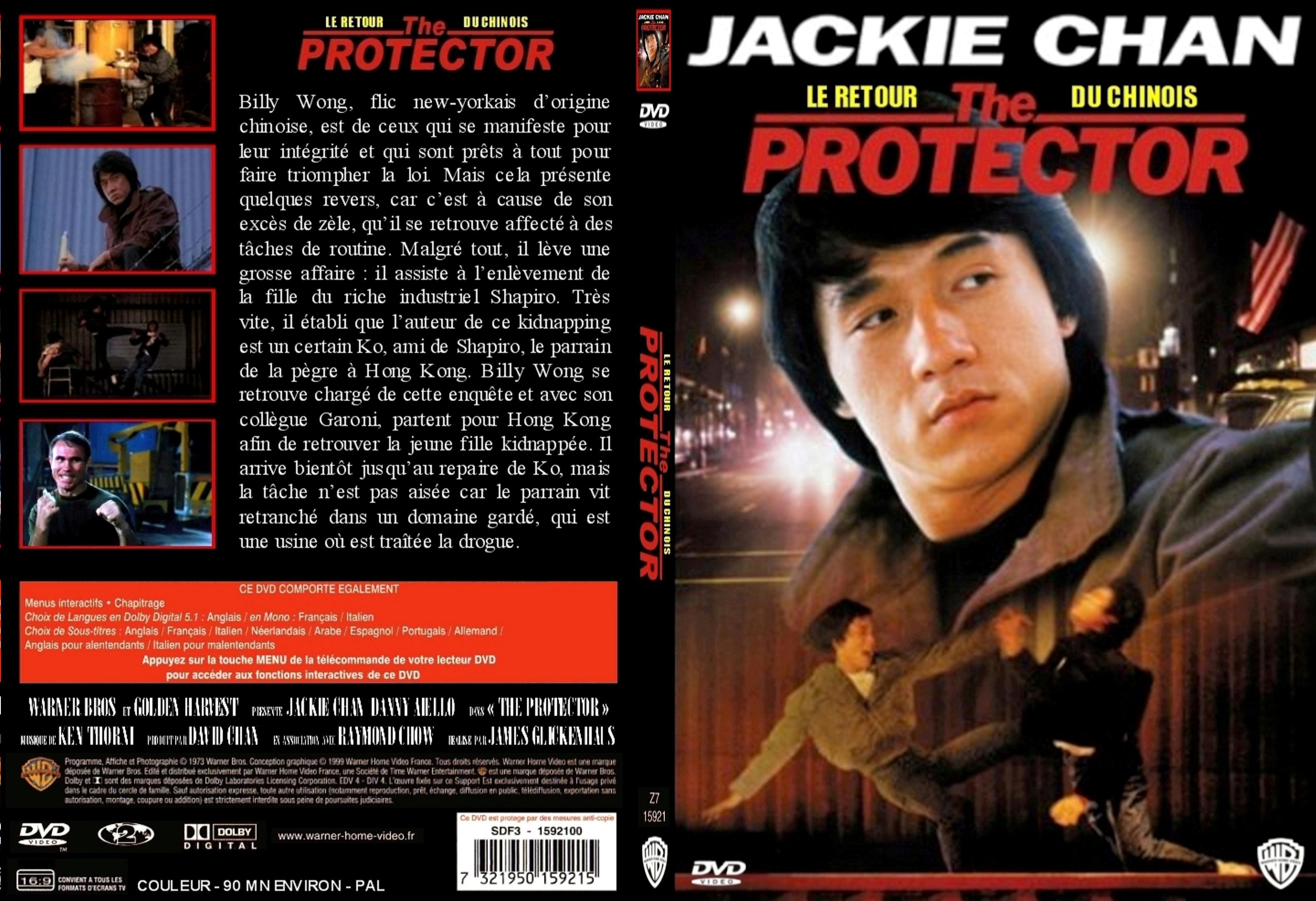 Jaquette DVD Le retour du chinois (The Protector) custom - SLIM