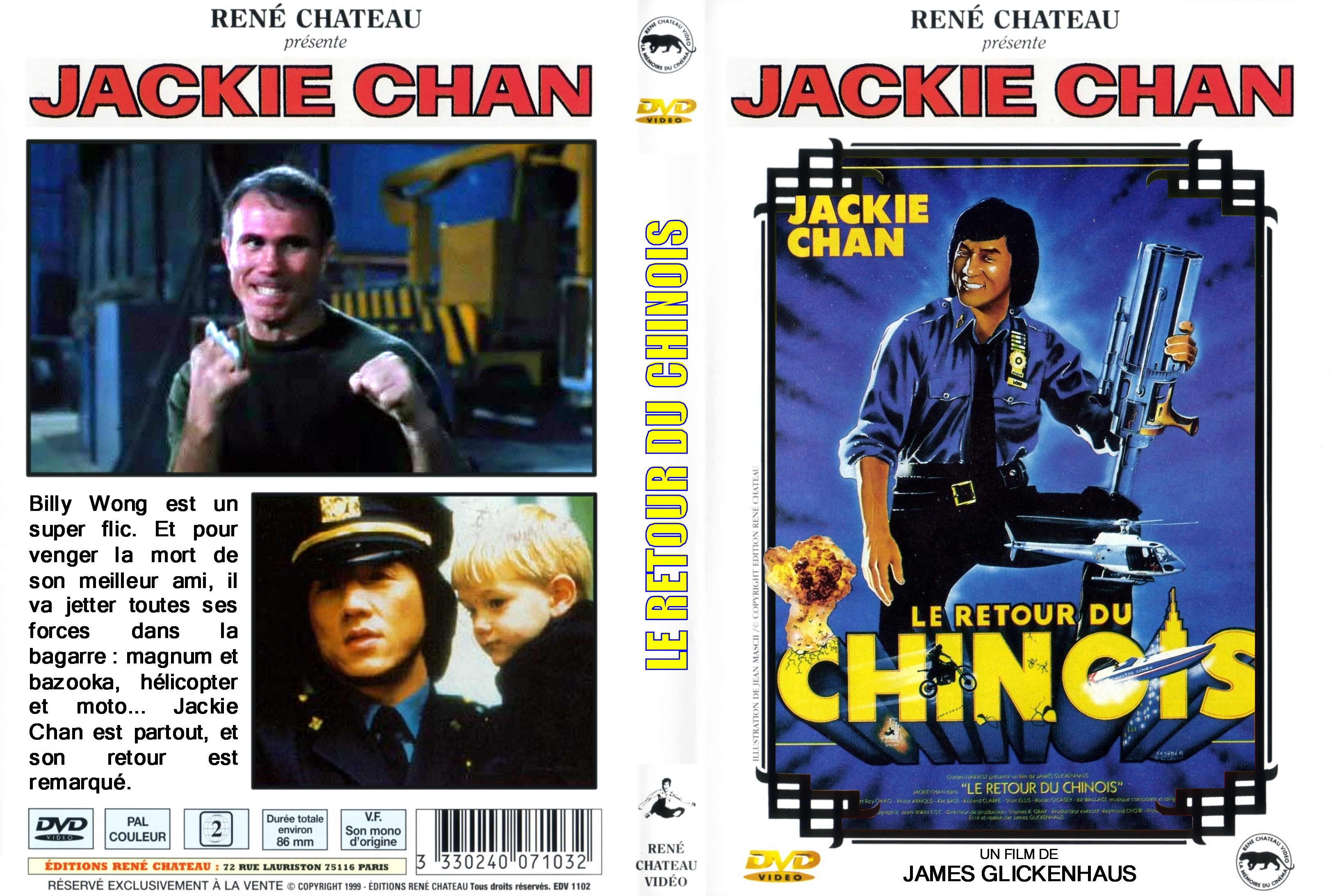 Jaquette DVD Le retour du chinois (The protector) custom v2