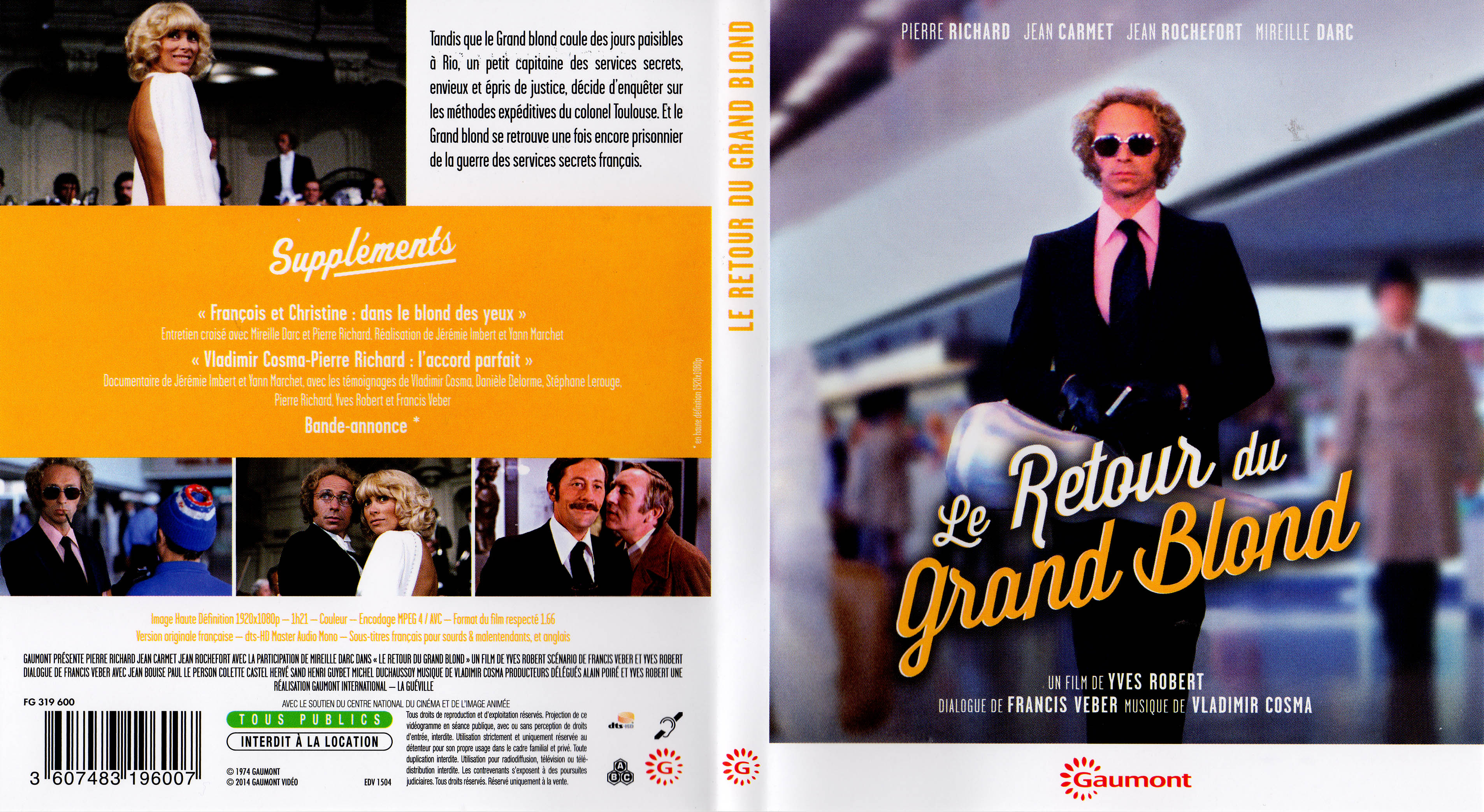 Jaquette DVD Le retour du grand blond (BLU-RAY)