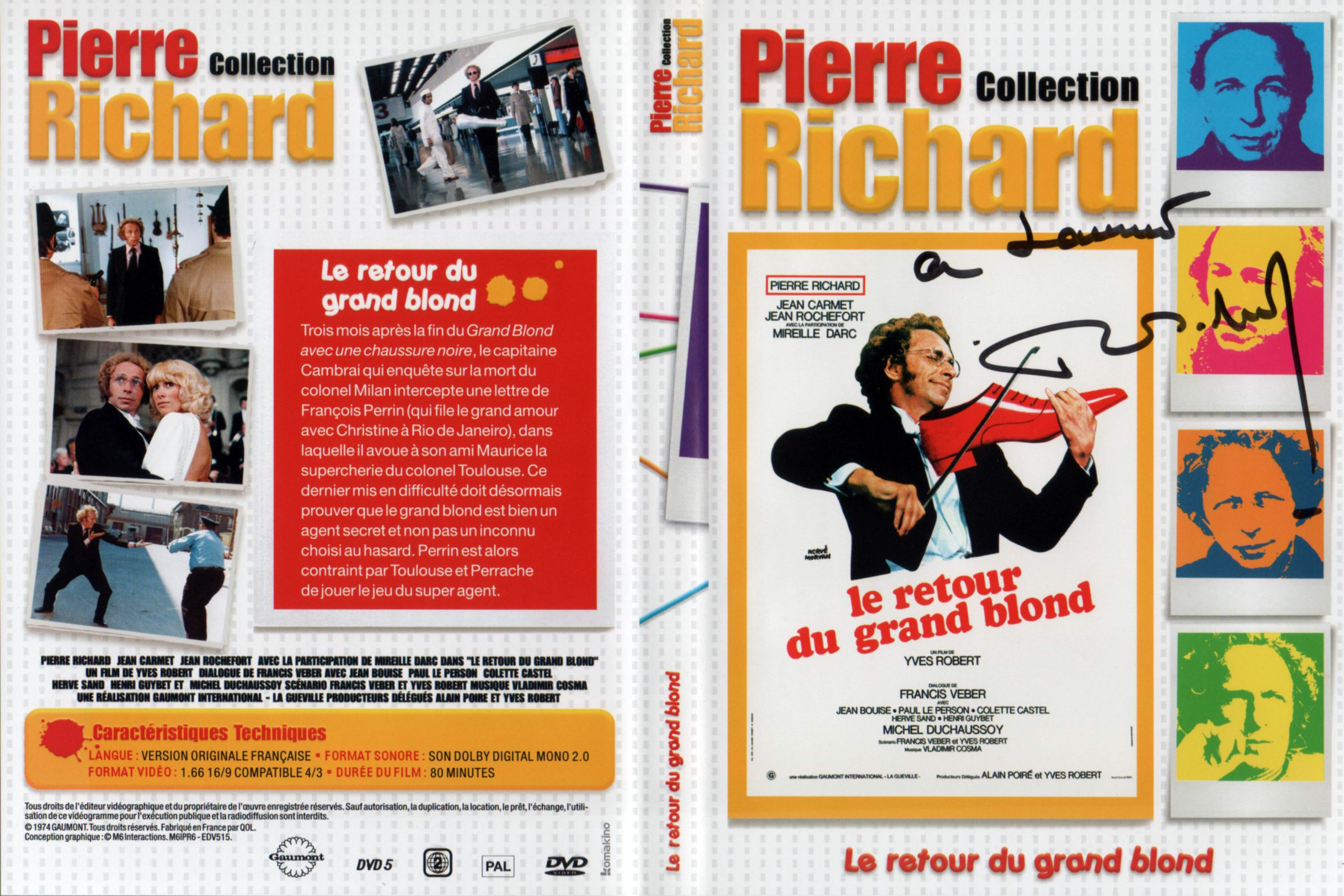 Jaquette DVD Le retour du grand blond v2