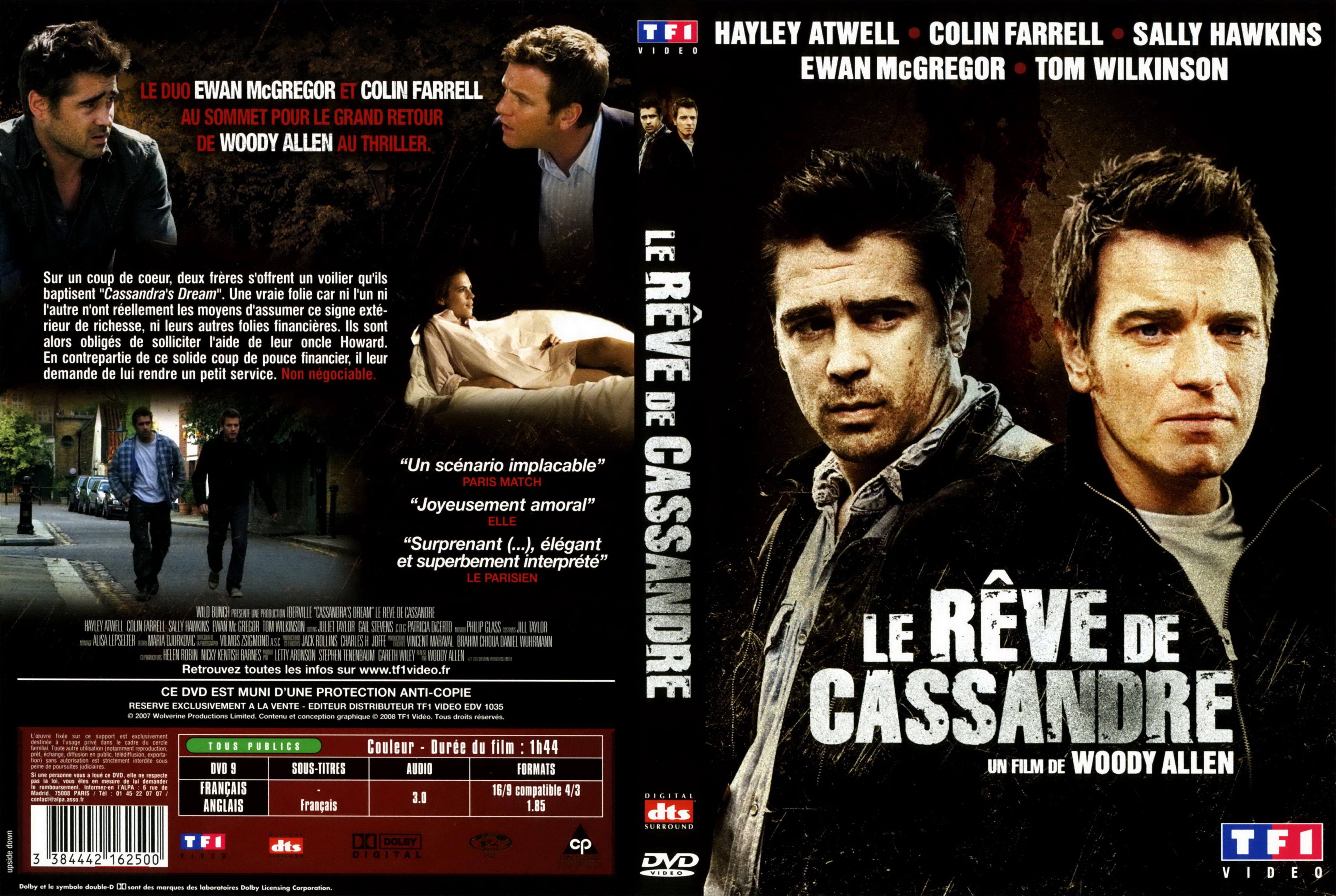 Jaquette DVD Le reve de Cassandre