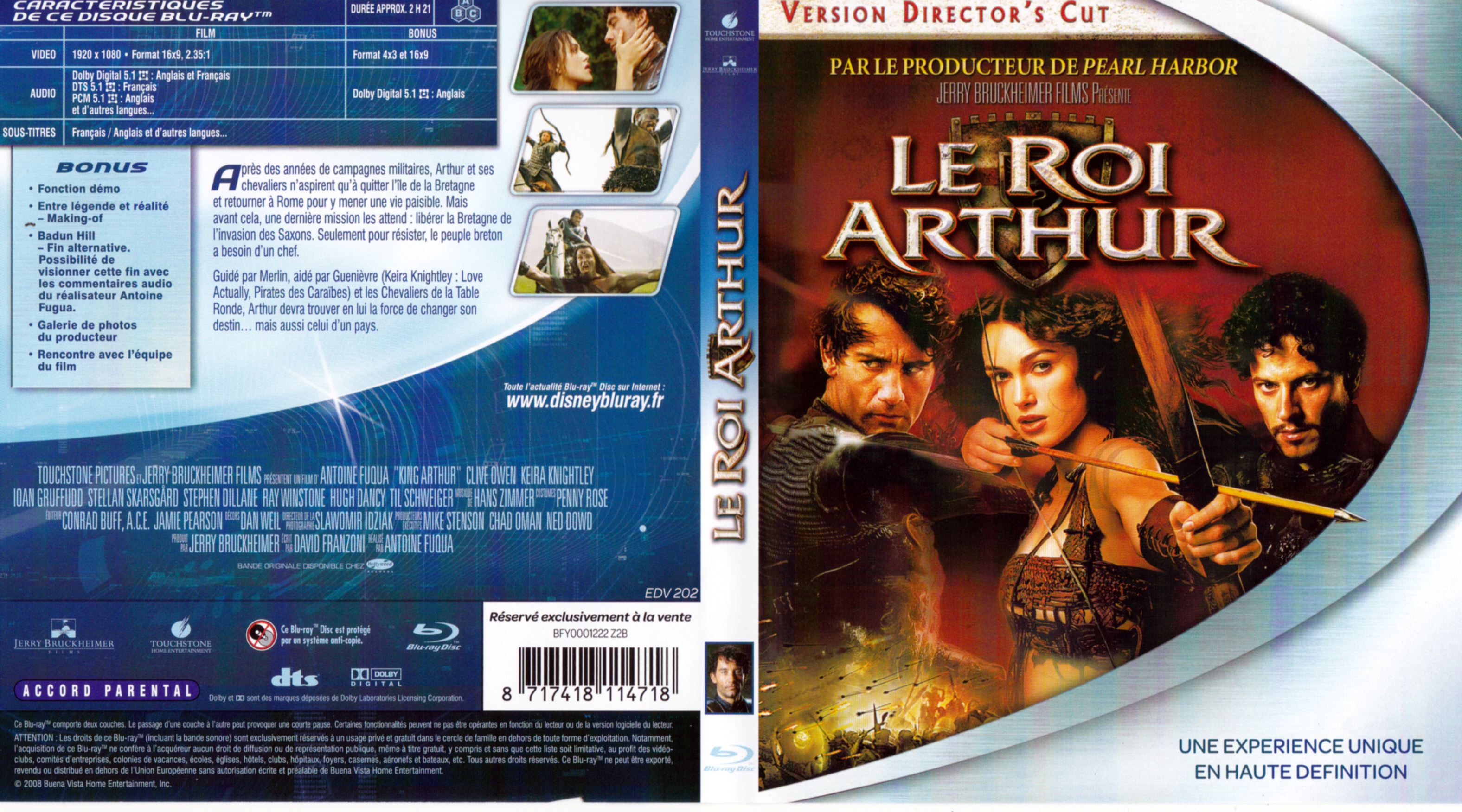 Jaquette DVD Le roi Arthur (BLU-RAY)