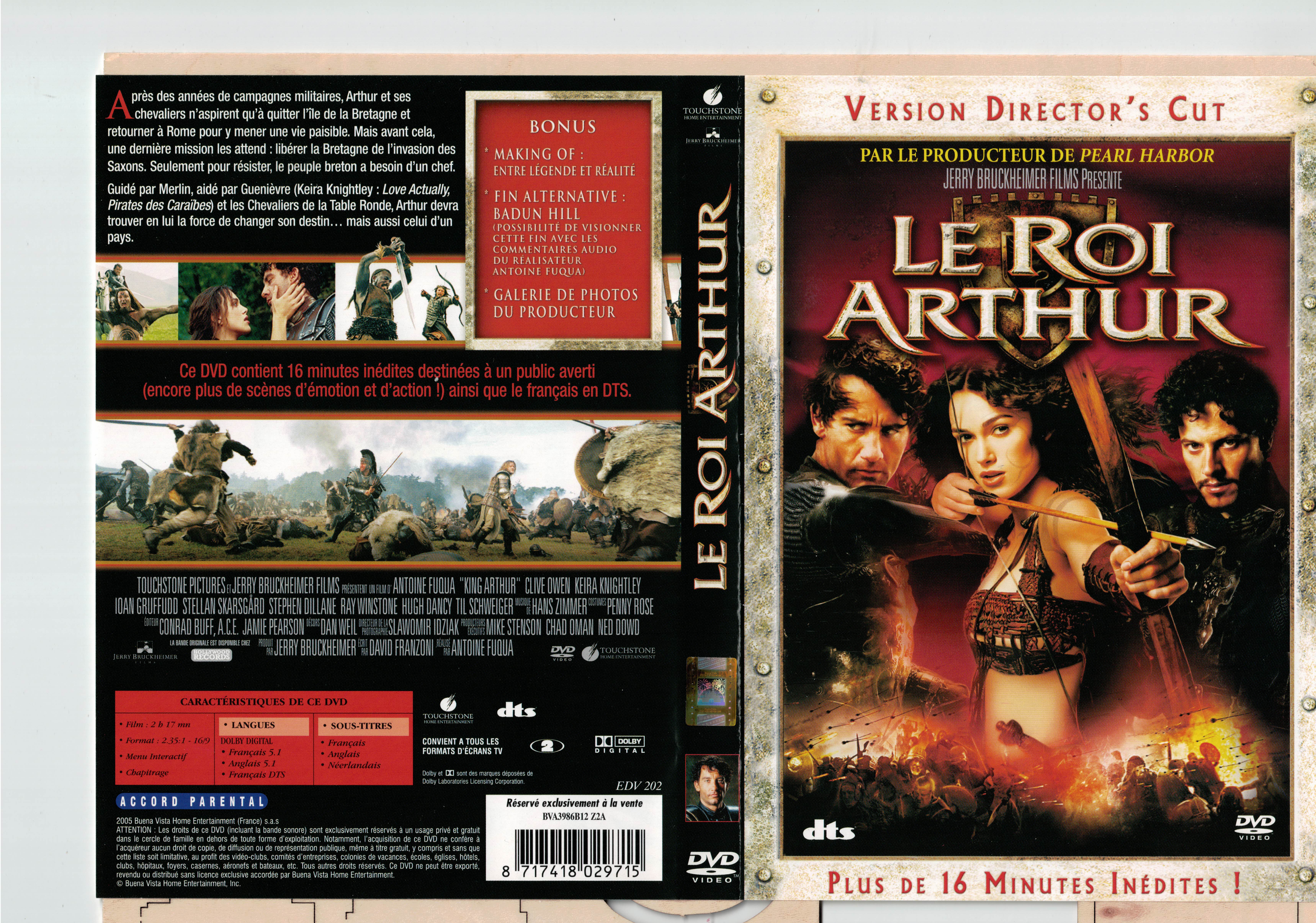 Jaquette DVD Le roi Arthur v3